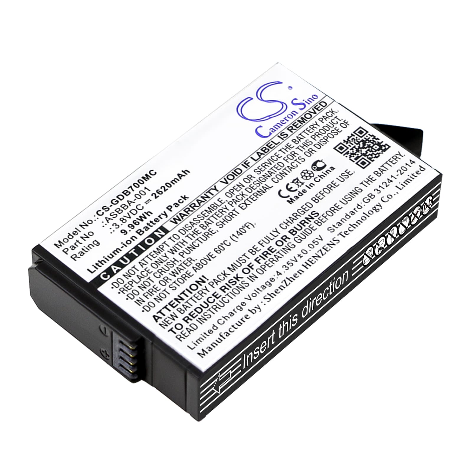 Replacement Battery for GoPro Fusion - CS-GDB700MC-1.jpg