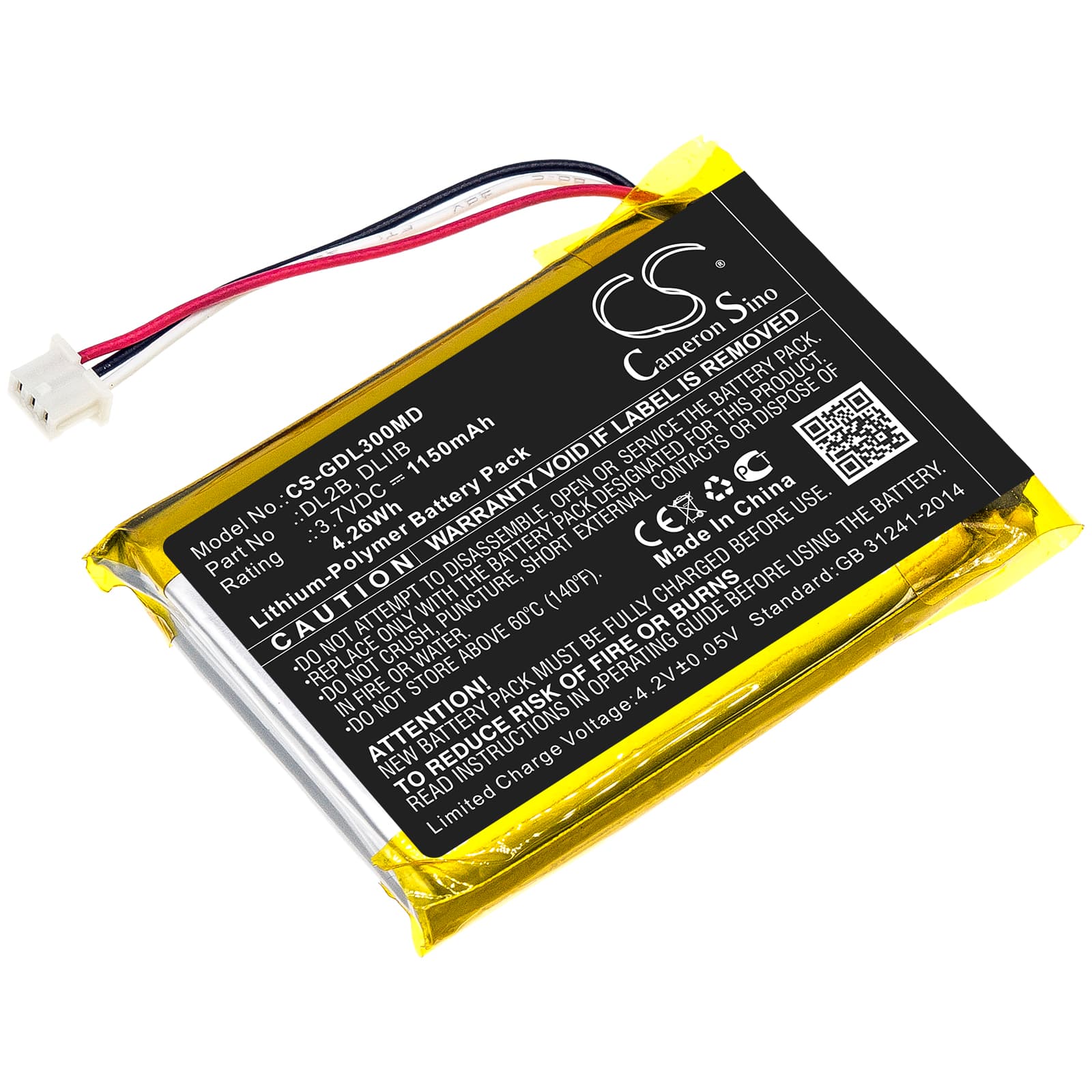 Replacement Battery for 3GEN DL2 Dermatoscope