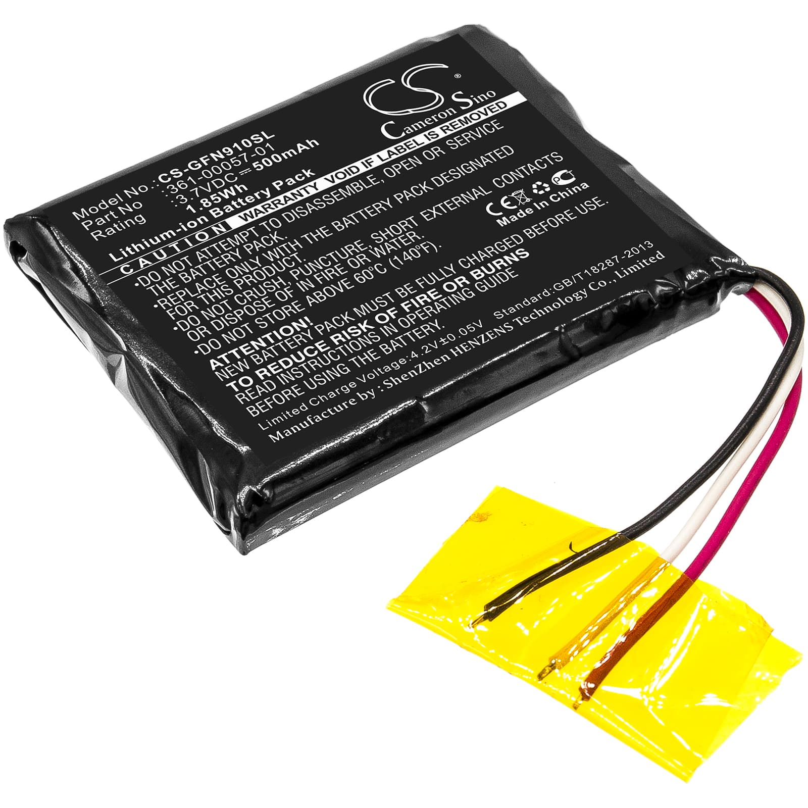 Replacement Battery for Garmin forerunner 910XT - CS-GFN910SL-1.jpg