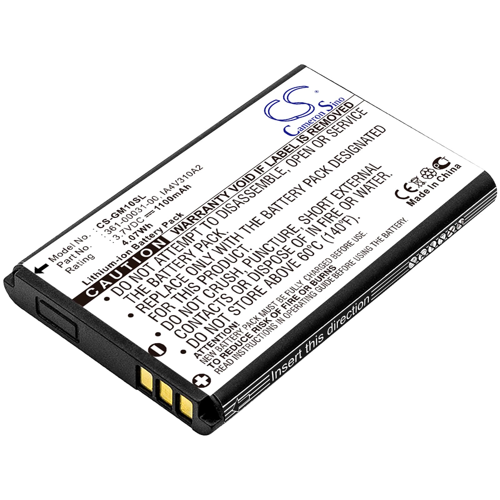 Replacement Battery for Xplova G3 - CS-GM10SL-1.jpg