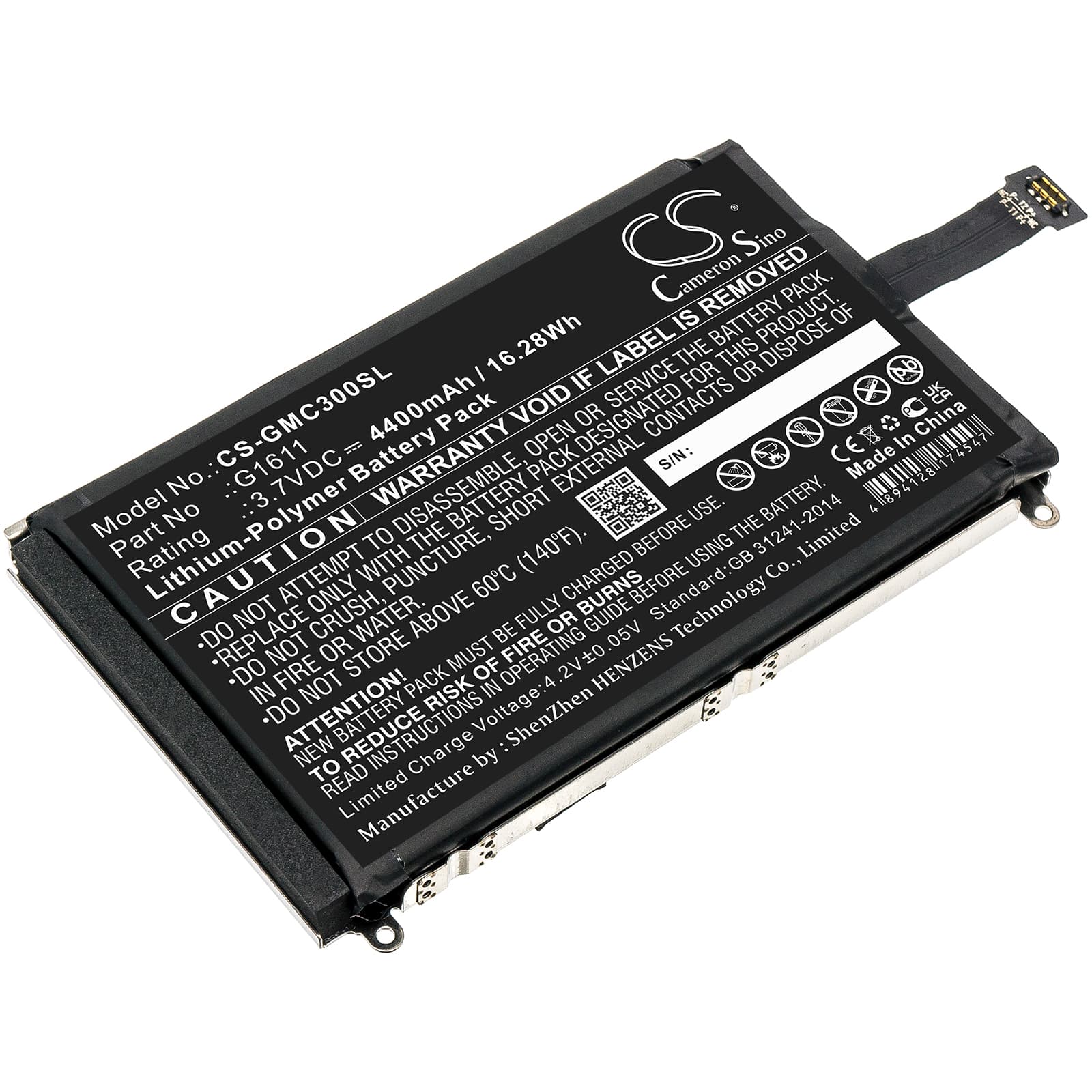Replacement Battery for GlocalMe G3 - CS-GMC300SL-1.jpg