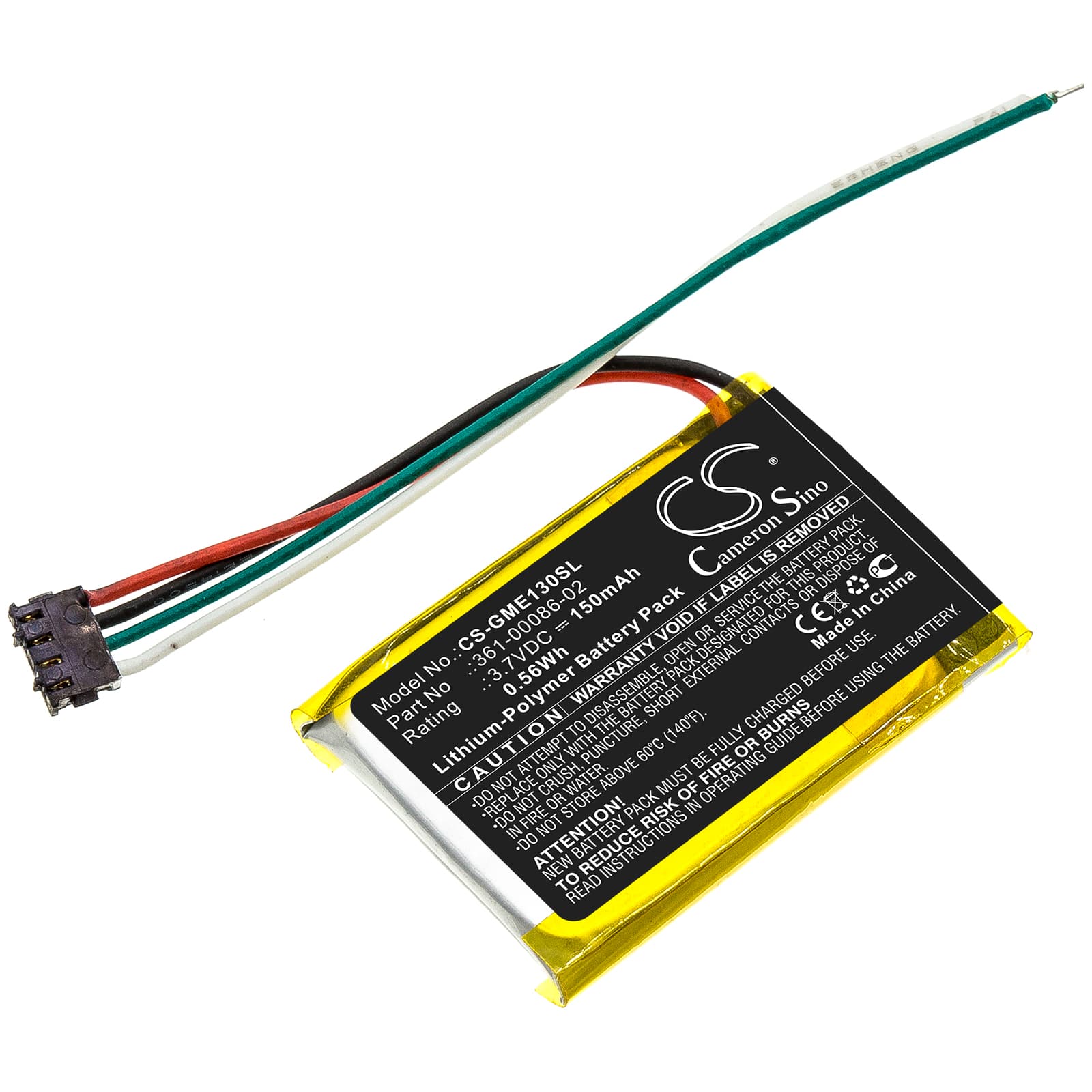 Replacement Battery for Garmin Edge 130 - CS-GME130SL-1.jpg