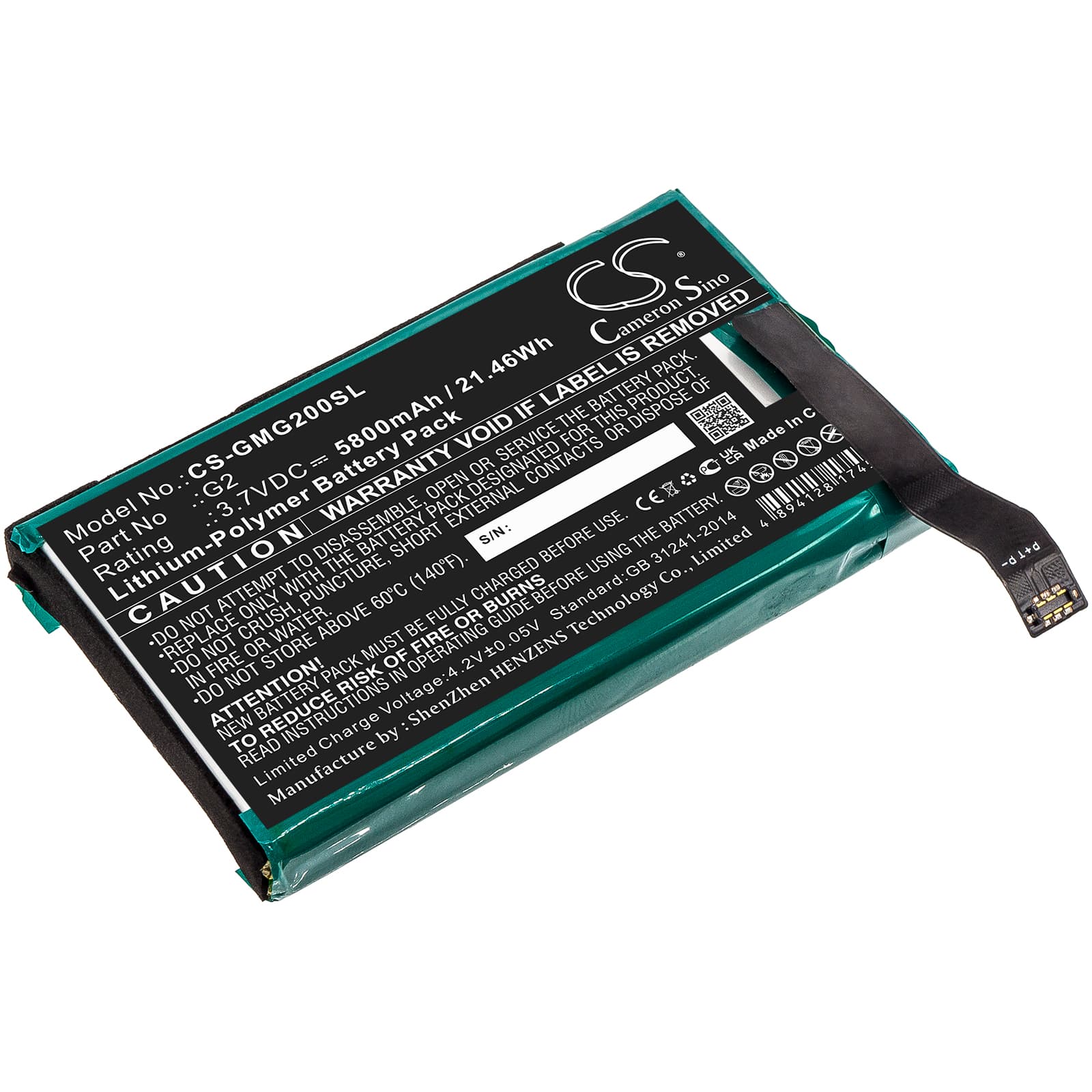 Replacement Battery for GlocalMe G2 - CS-GMG200SL-1.jpg