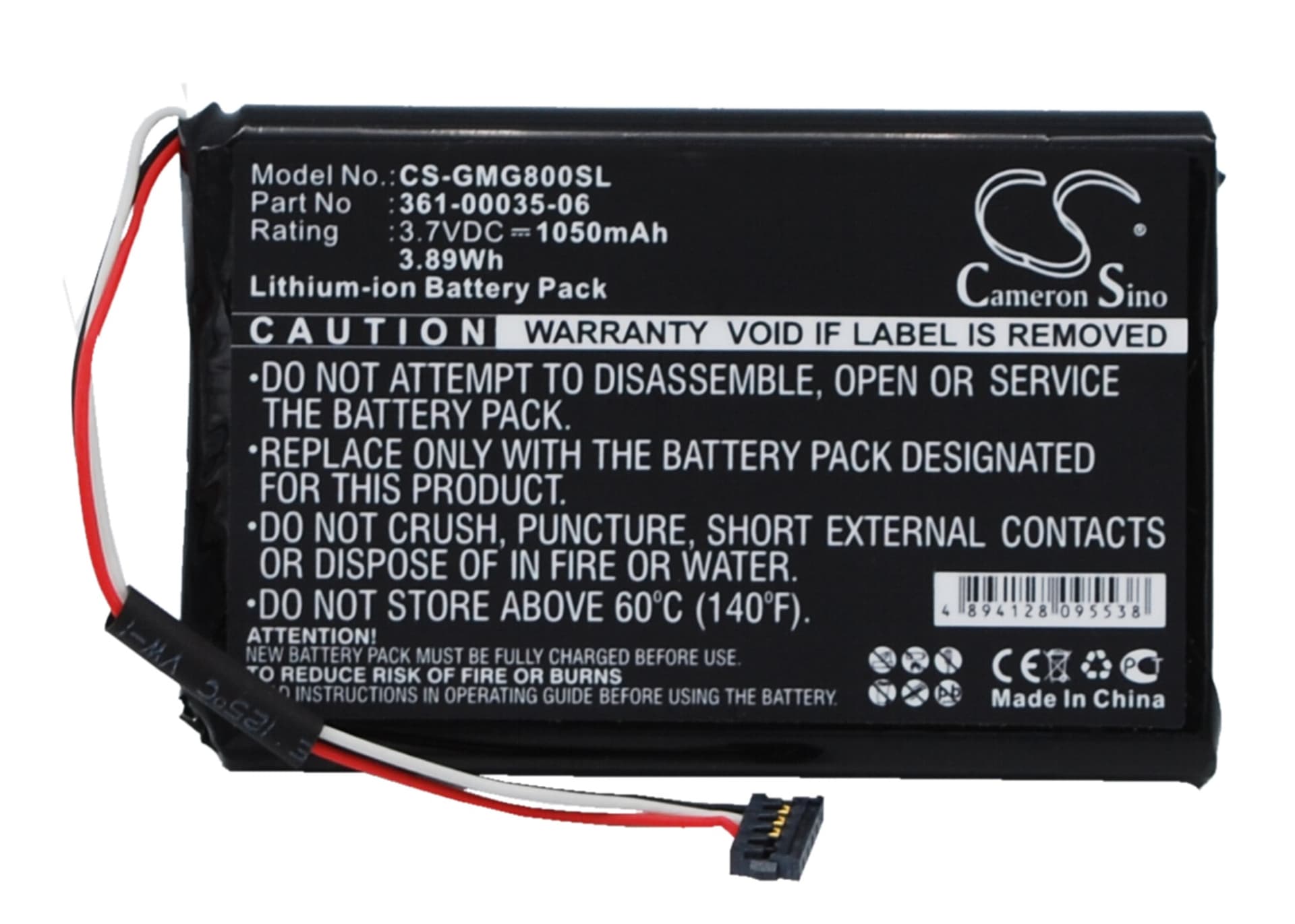 Replacement Battery for Garmin Approach G8 - CS-GMG800SL-1.jpg