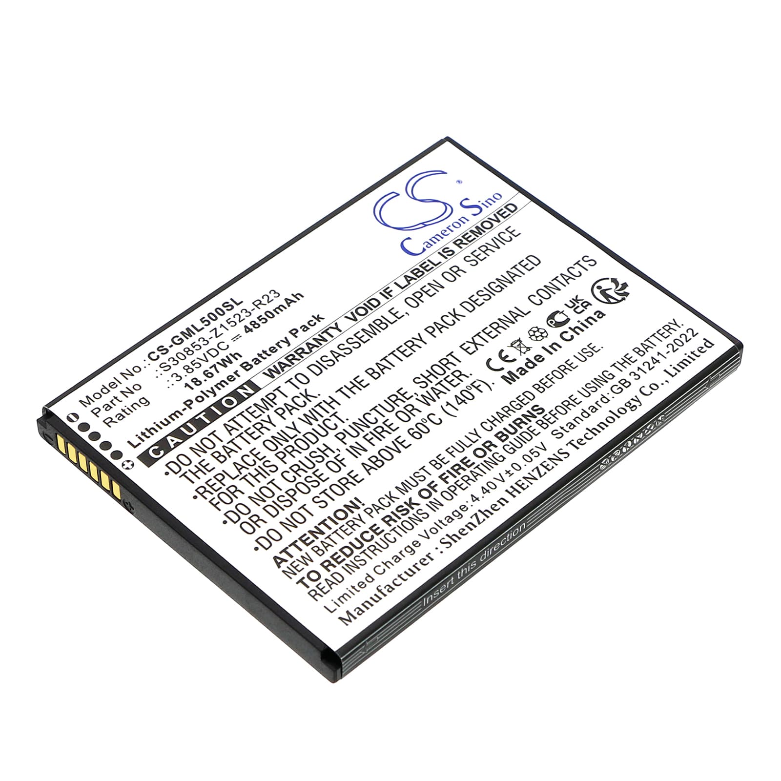 Replacement Battery for Gigaset GS5 - CS-GML500SL-1.jpg
