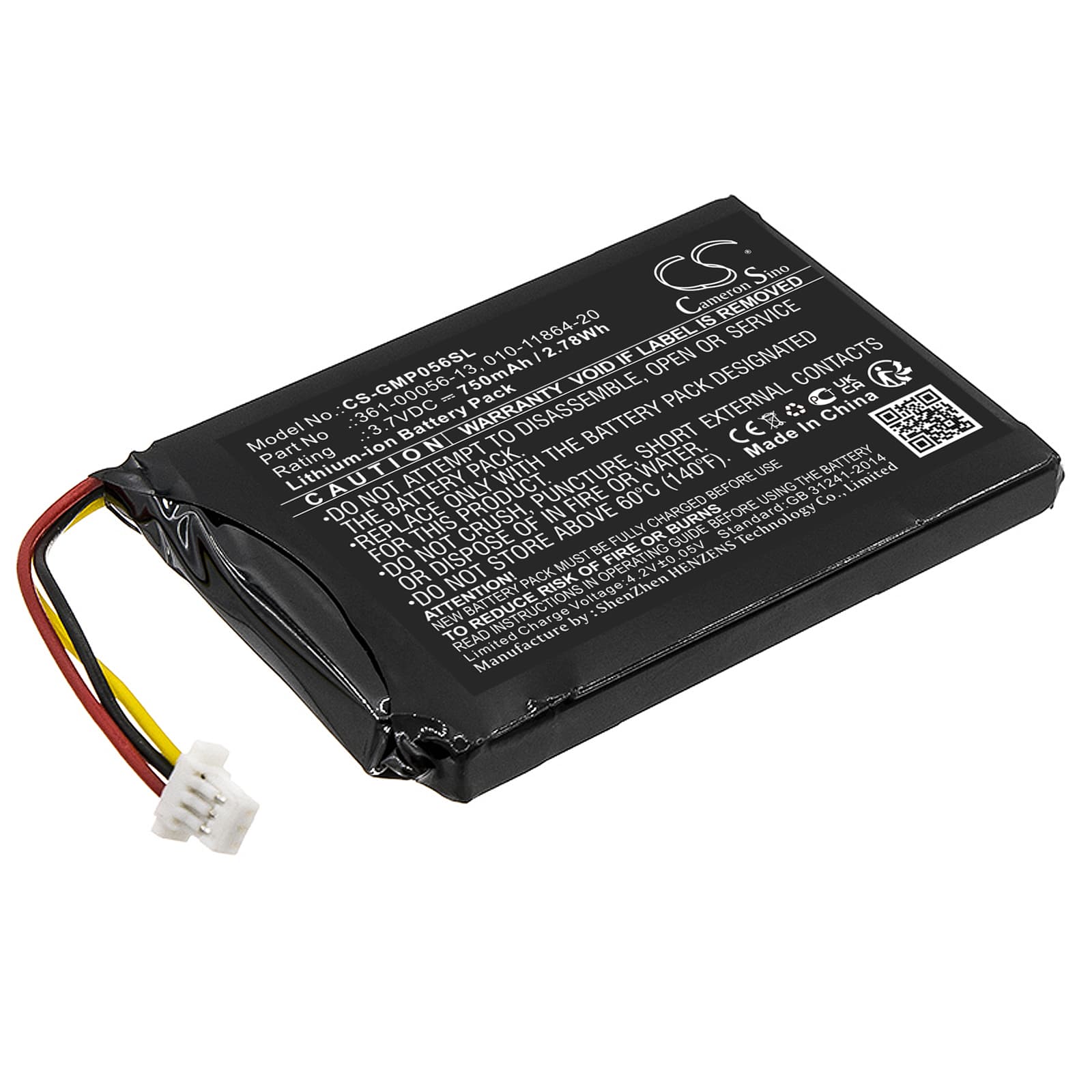 Replacement Battery for Garmin Sport PRO Handheld Transmitter - CS-GMP056SL-1.jpg