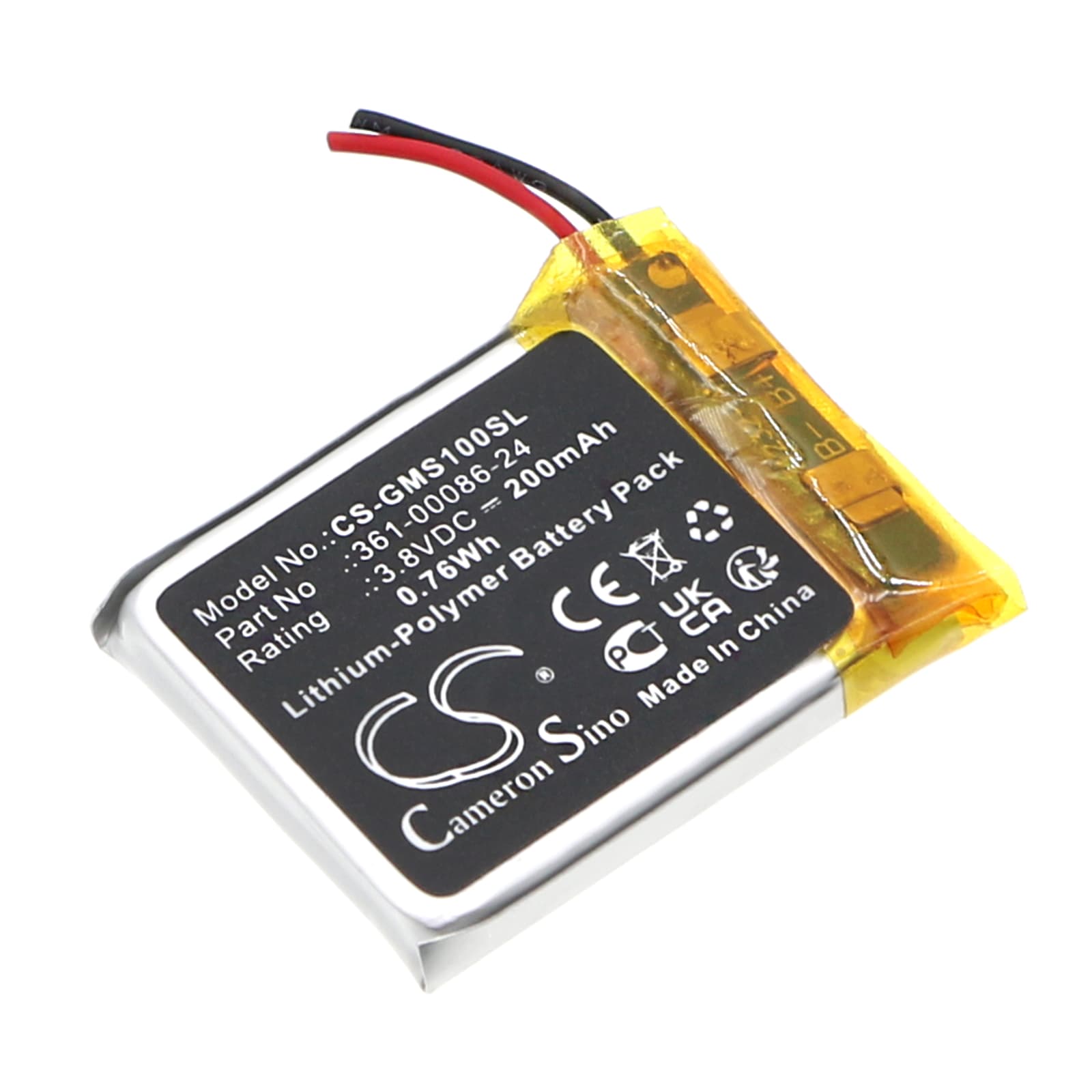 Replacement Battery for Garmin Instinct Solar GPS - CS-GMS100SL-1.jpg