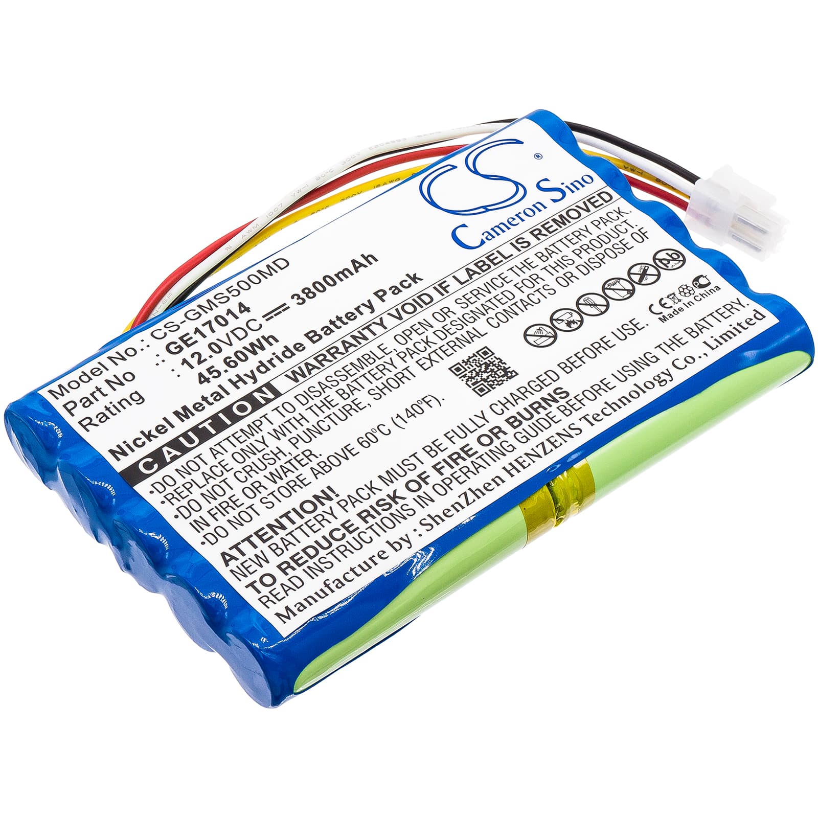 Replacement Battery for Datex Ohmeda S/5 Patient Monitor - CS-GMS500MD-1.jpg