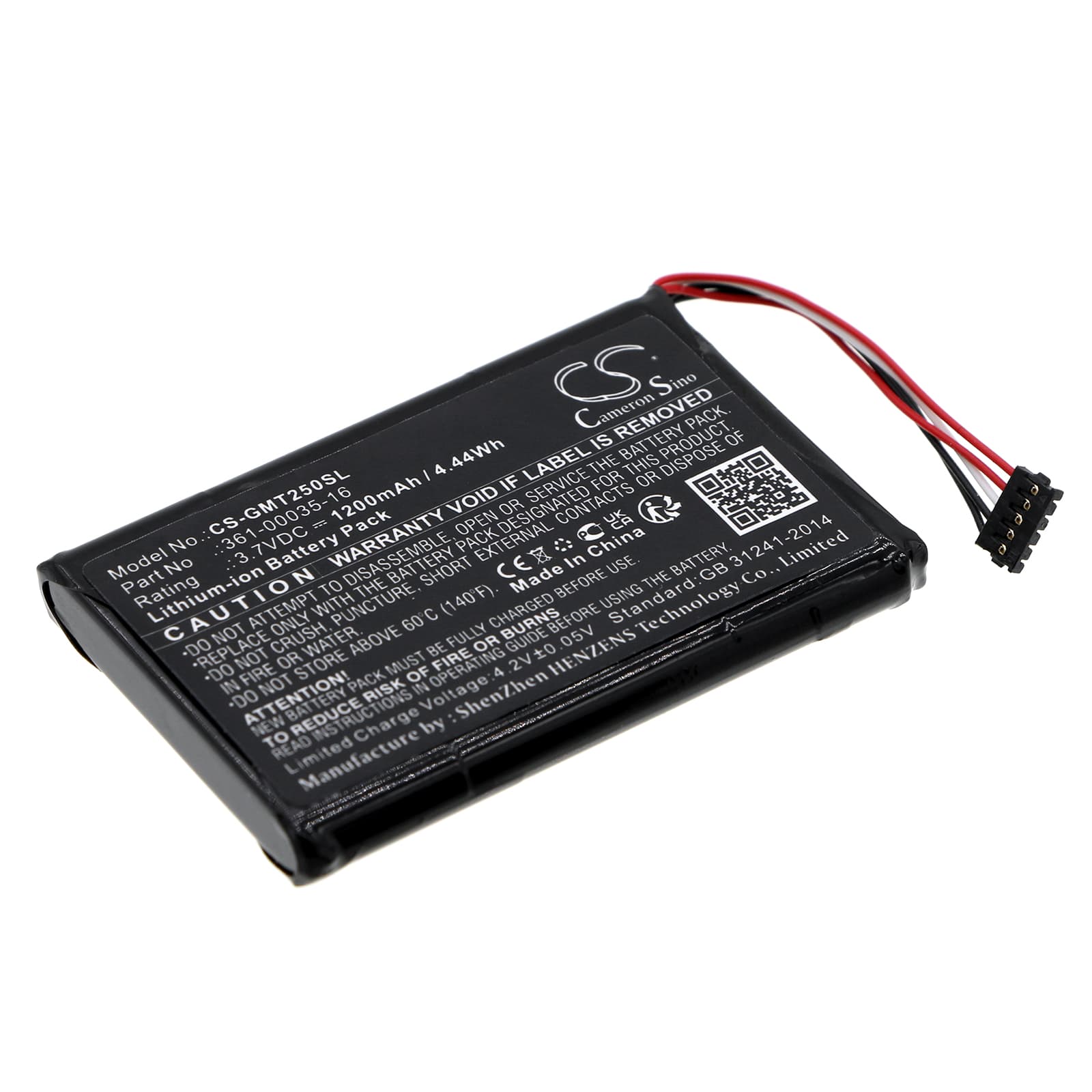 Replacement Battery for Garmin TT25 GPS dog tracking collars - CS-GMT250SL-1.jpg