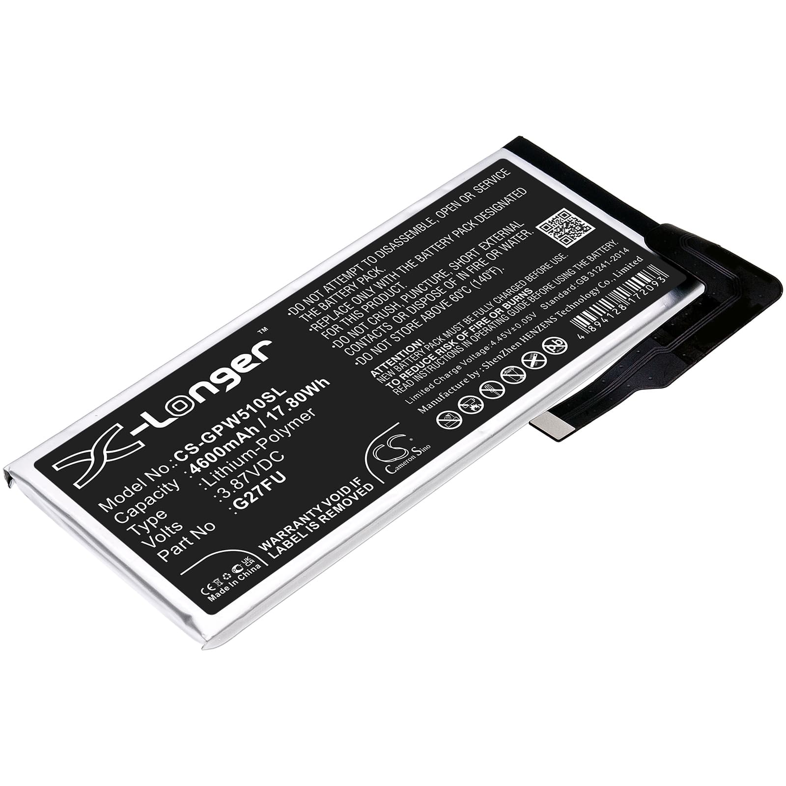 Replacement Battery for Google Pixel 5A - CS-GPW510SL-1.jpg