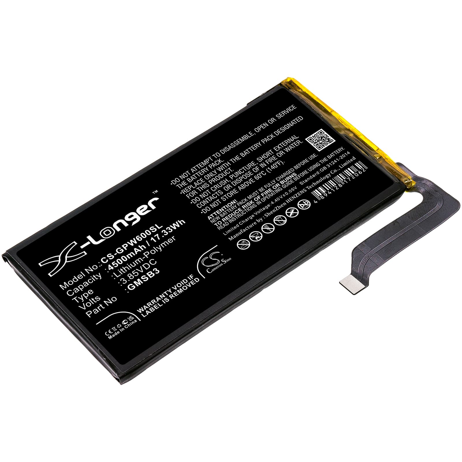 Replacement Battery for Google Pixel 6 - CS-GPW600SL-1.jpg