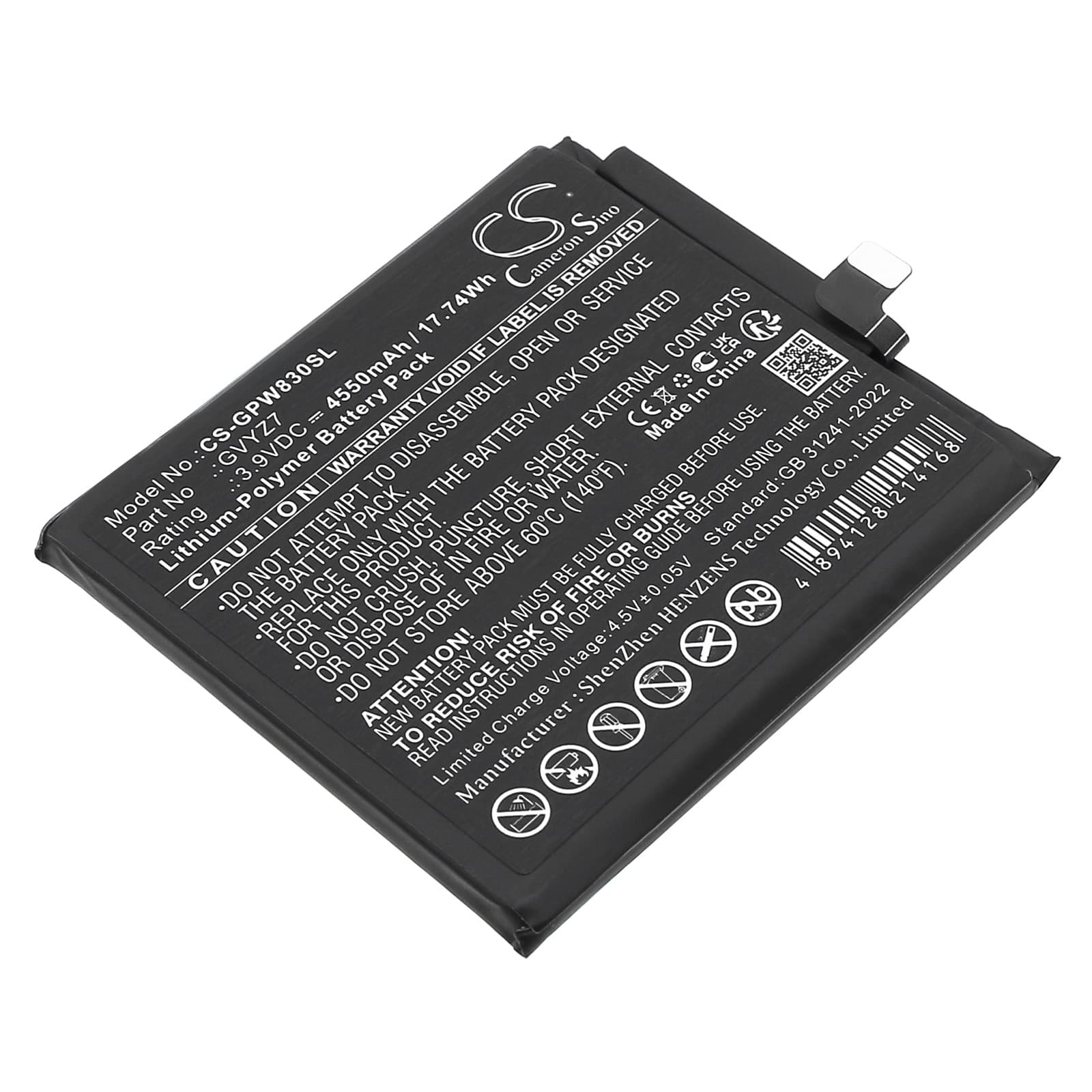 Replacement Battery for Google GEC77 - CS-GPW830SL-1.jpg