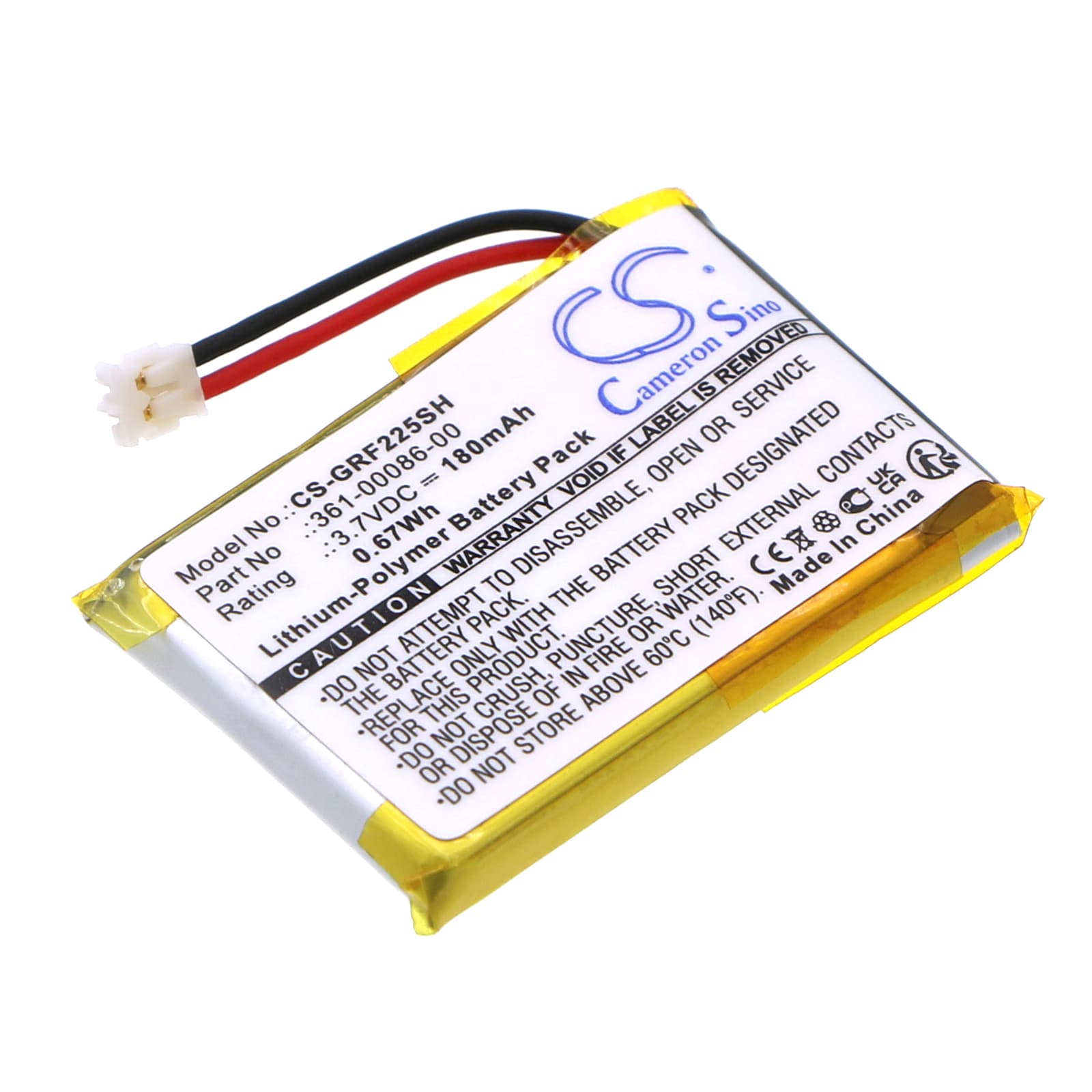 Replacement Battery for Garmin Forerunner 225 - CS-GRF225SH-1.jpg