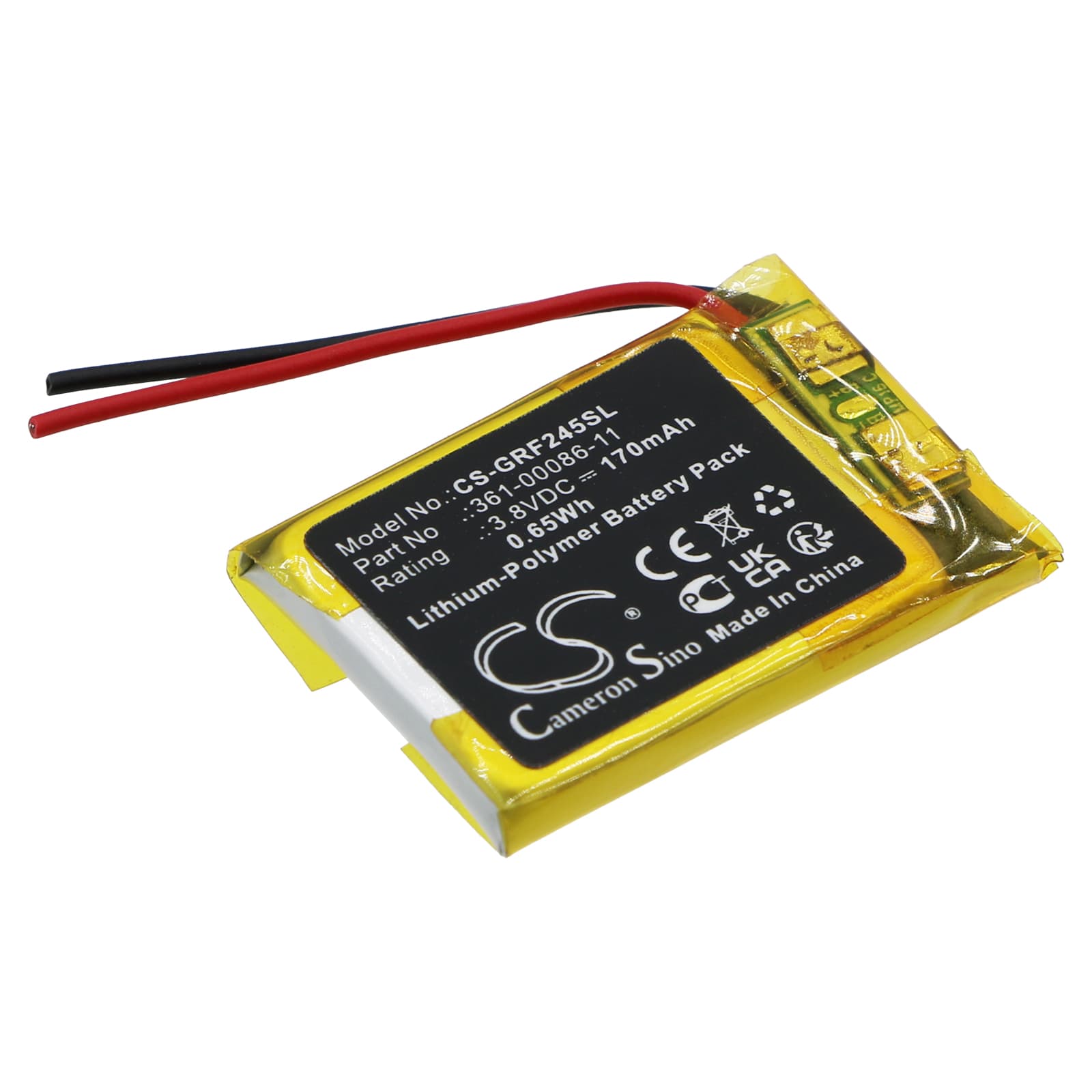 Replacement Battery for Garmin Forerunner 245 - CS-GRF245SL-1.jpg