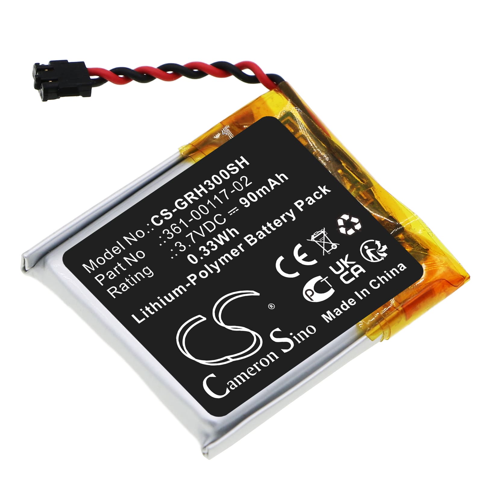 Replacement Battery for Garmin Forerunner 30 - CS-GRH300SH-1.jpg