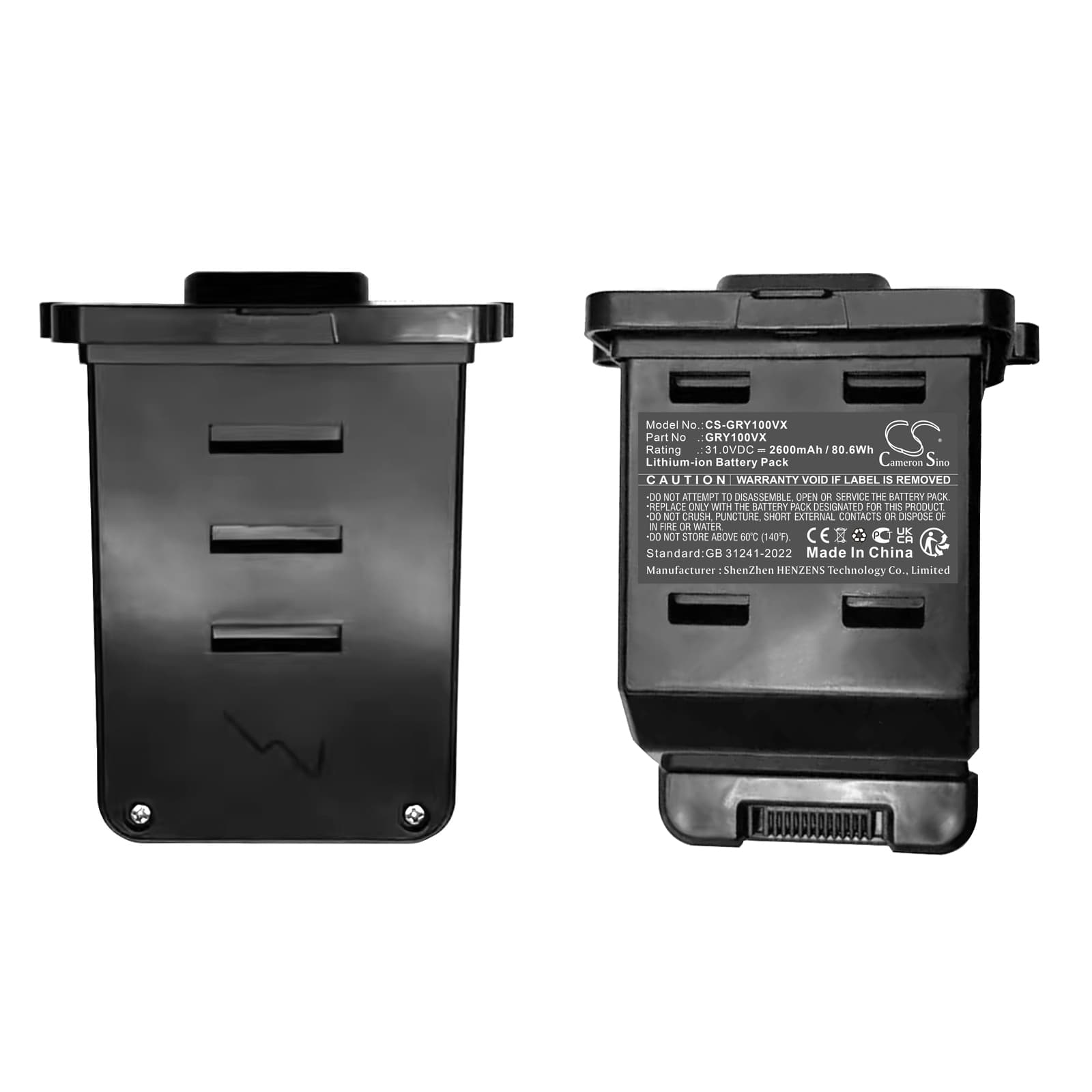 Replacement Battery for Greenhome oley - CS-GRY100VX-1.jpg