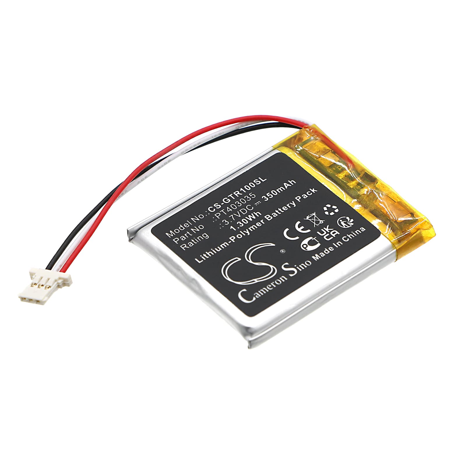 Replacement Battery for MGI Zip Navigator Remote Control - CS-GTR100SL-1.jpg