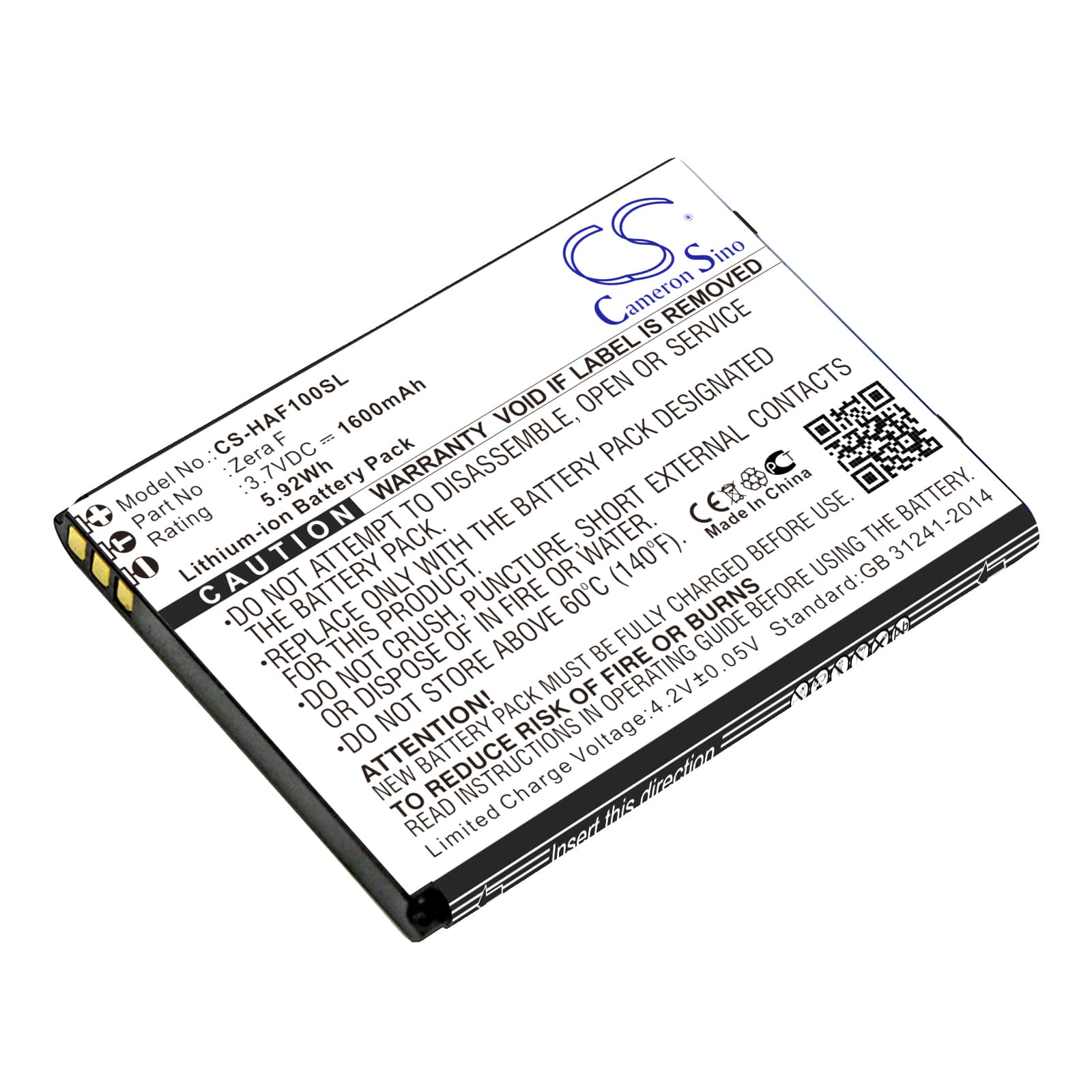 Replacement Battery for Highscreen Zera F - CS-HAF100SL-1.jpg