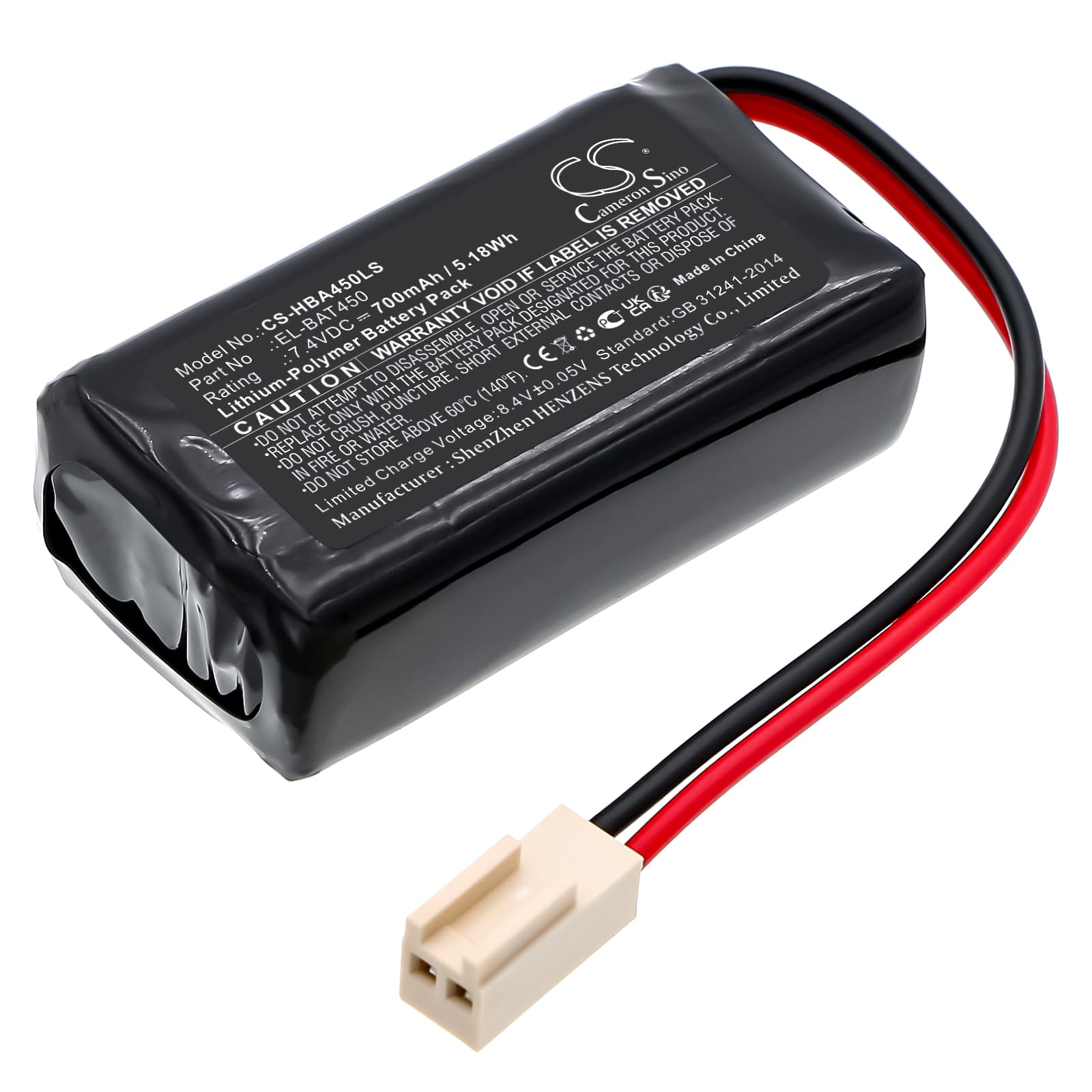 Replacement Battery for Hochiki Firescape luminaires - CS-HBA450LS-1.jpg