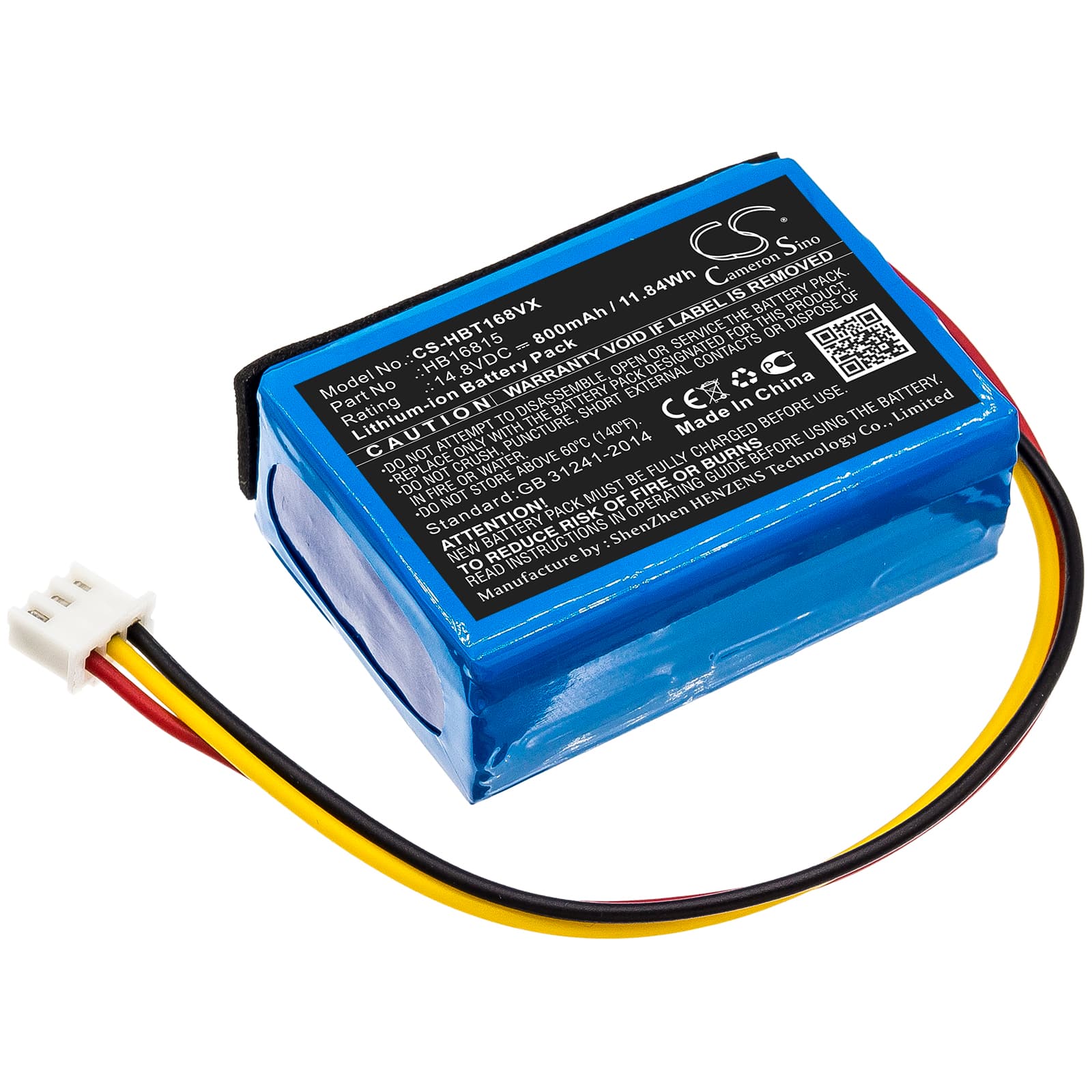 Replacement Battery for EZICLEAN HOBOT-198 - CS-HBT168VX-1.jpg