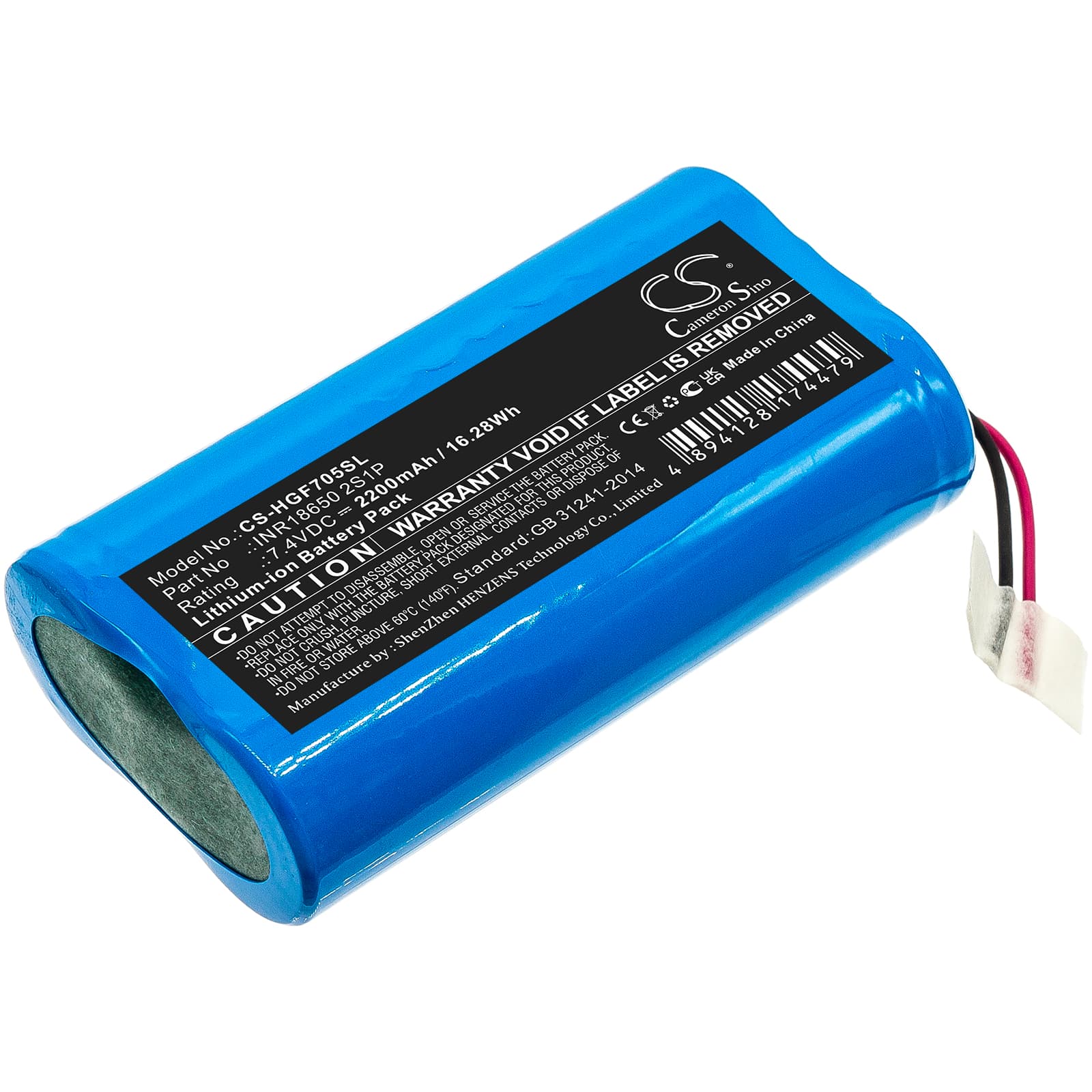 Replacement Battery for CHI Escape GF7054 - CS-HGF705SL-1.jpg