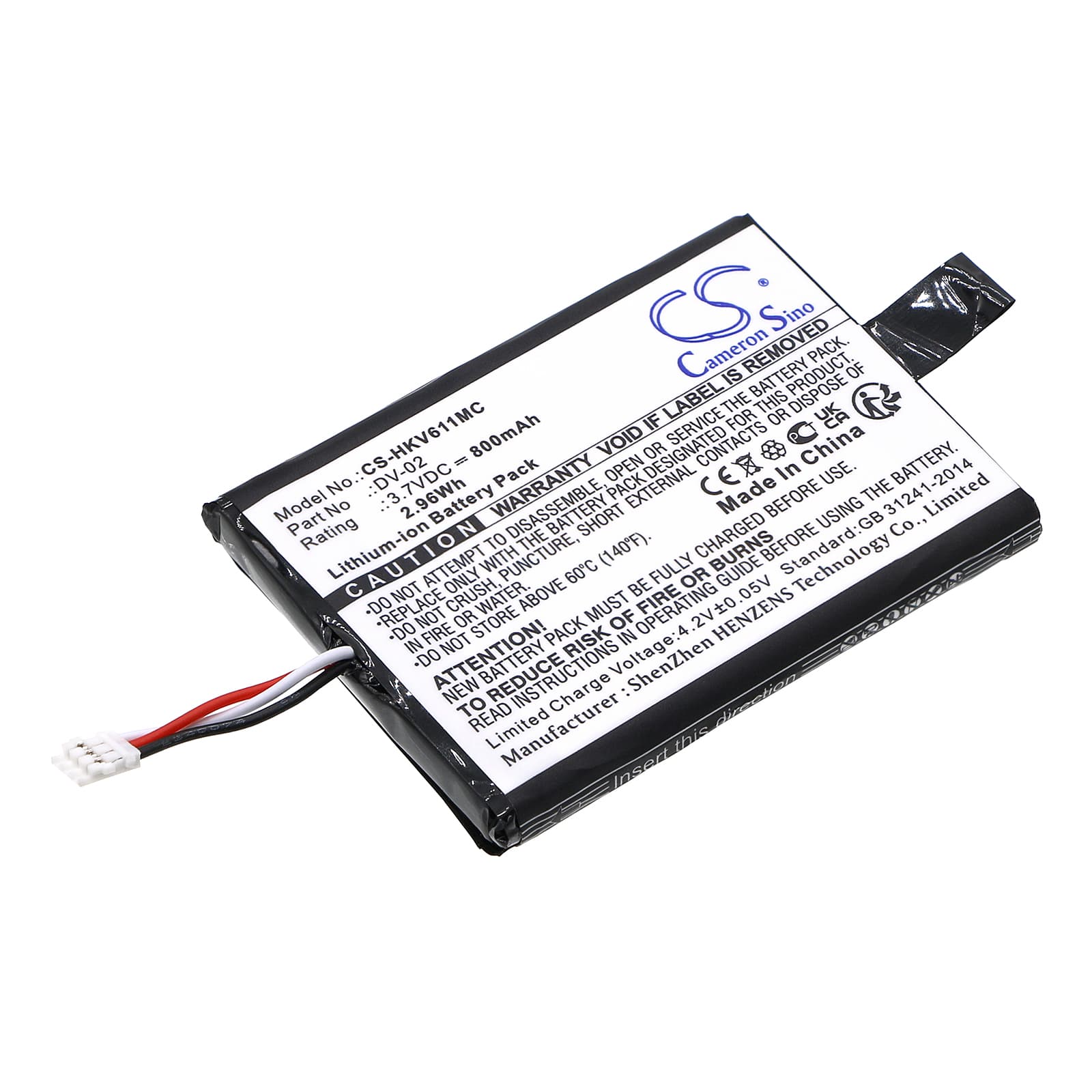 Replacement Battery for Hikvision DS-MH611 - CS-HKV611MC-1.jpg