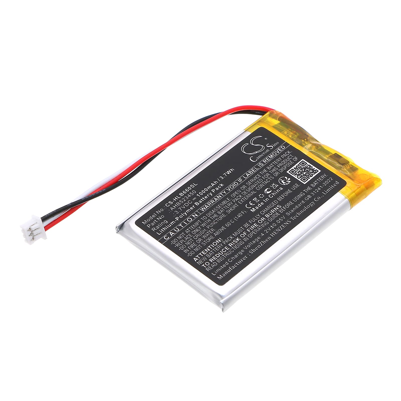 Replacement Battery for HelloBaby HB31 Monitor - CS-HLB660SL-1.jpg