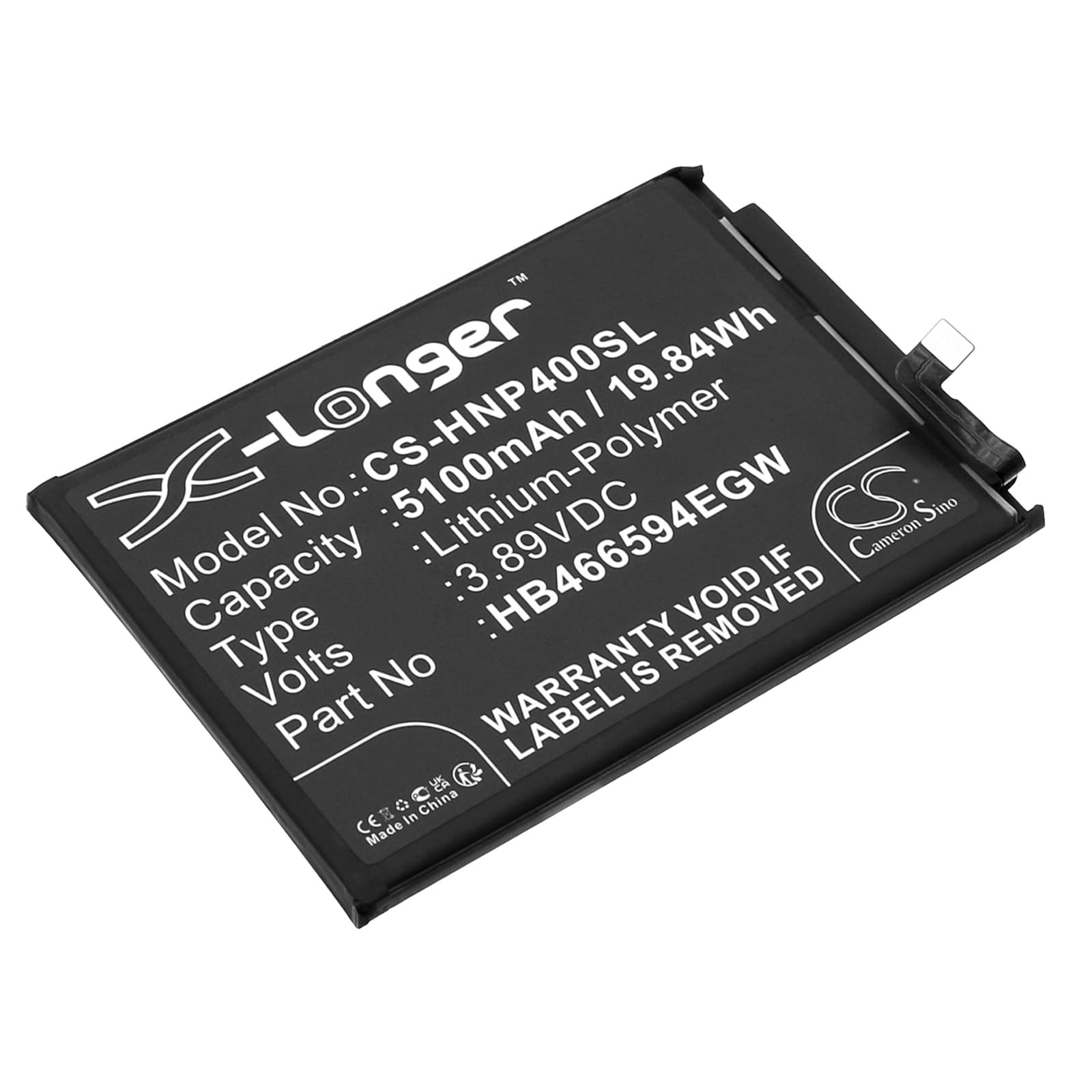 Replacement Battery for Honor Play 40 - CS-HNP400SL-1.jpg