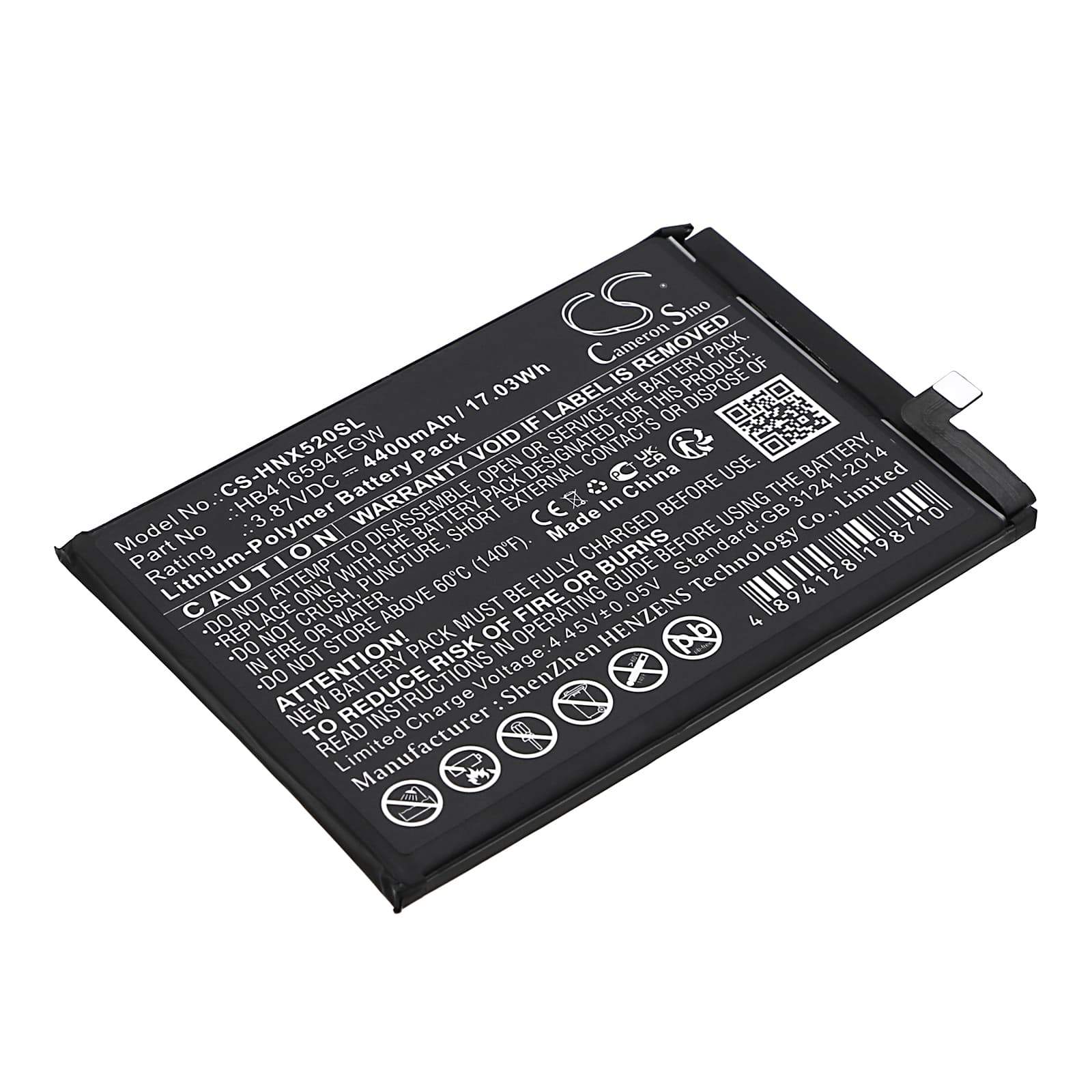 Replacement Battery for Honor X50i 5G - CS-HNX520SL-1.jpg