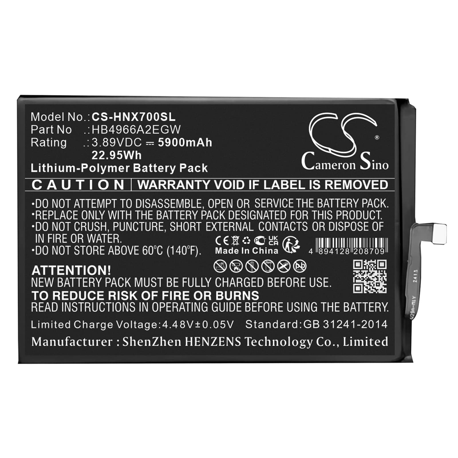 Replacement Battery for Honor X7B - CS-HNX700SL-1.jpg