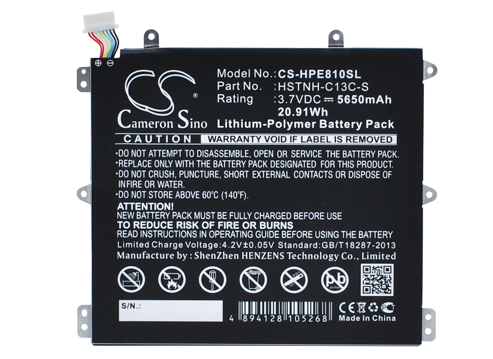 Replacement Battery for HP Slate 8 Pro - CS-HPE810SL-1.jpg