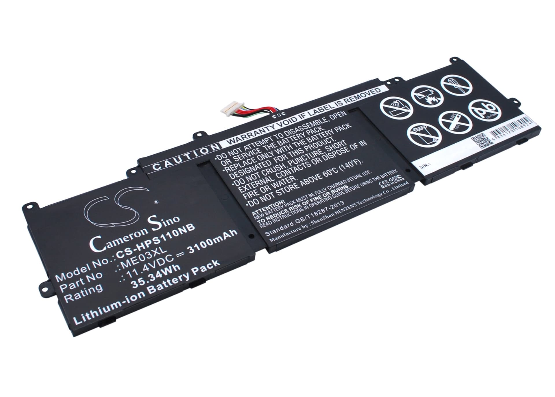 Replacement Battery for HP Stream 11-D001DX - CS-HPS110NB-1.jpg