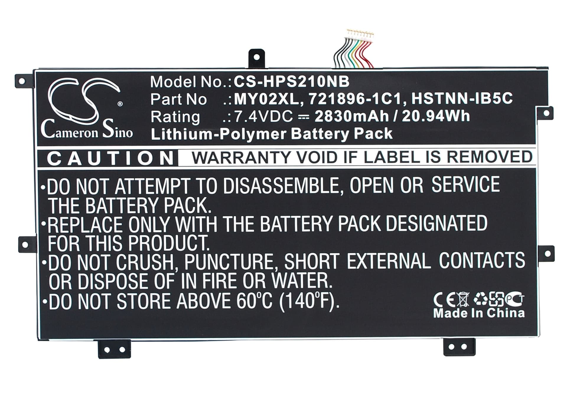 Replacement Battery for HP Slatebook x2 - CS-HPS210NB-1.jpg