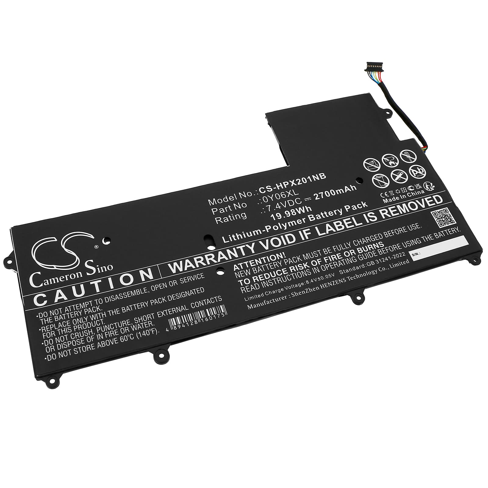 Replacement Battery for HP Ultrabook L5G46EA - CS-HPX201NB-1.jpg