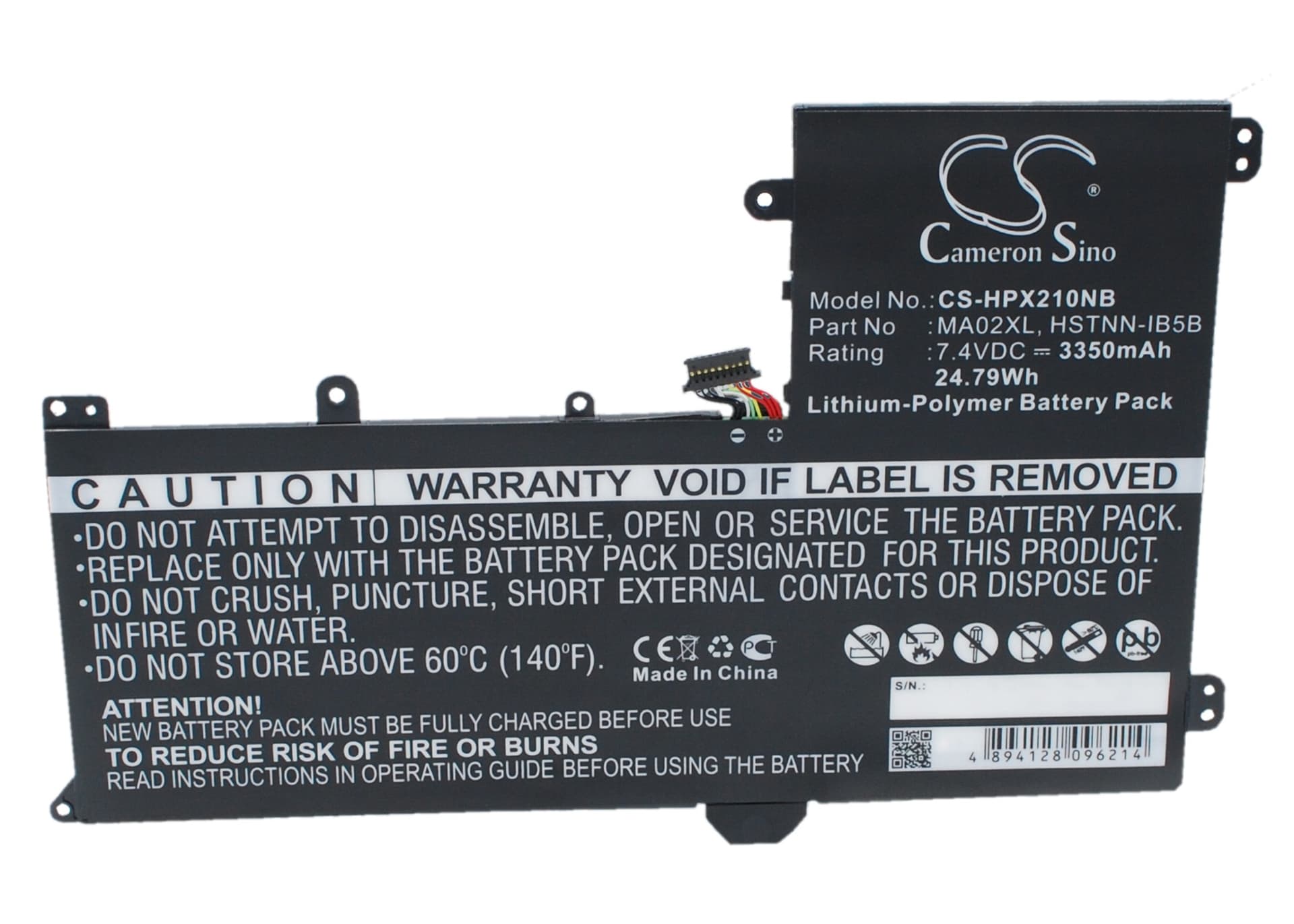 Replacement Battery for HP SlateBook 101 - CS-HPX210NB-1.jpg