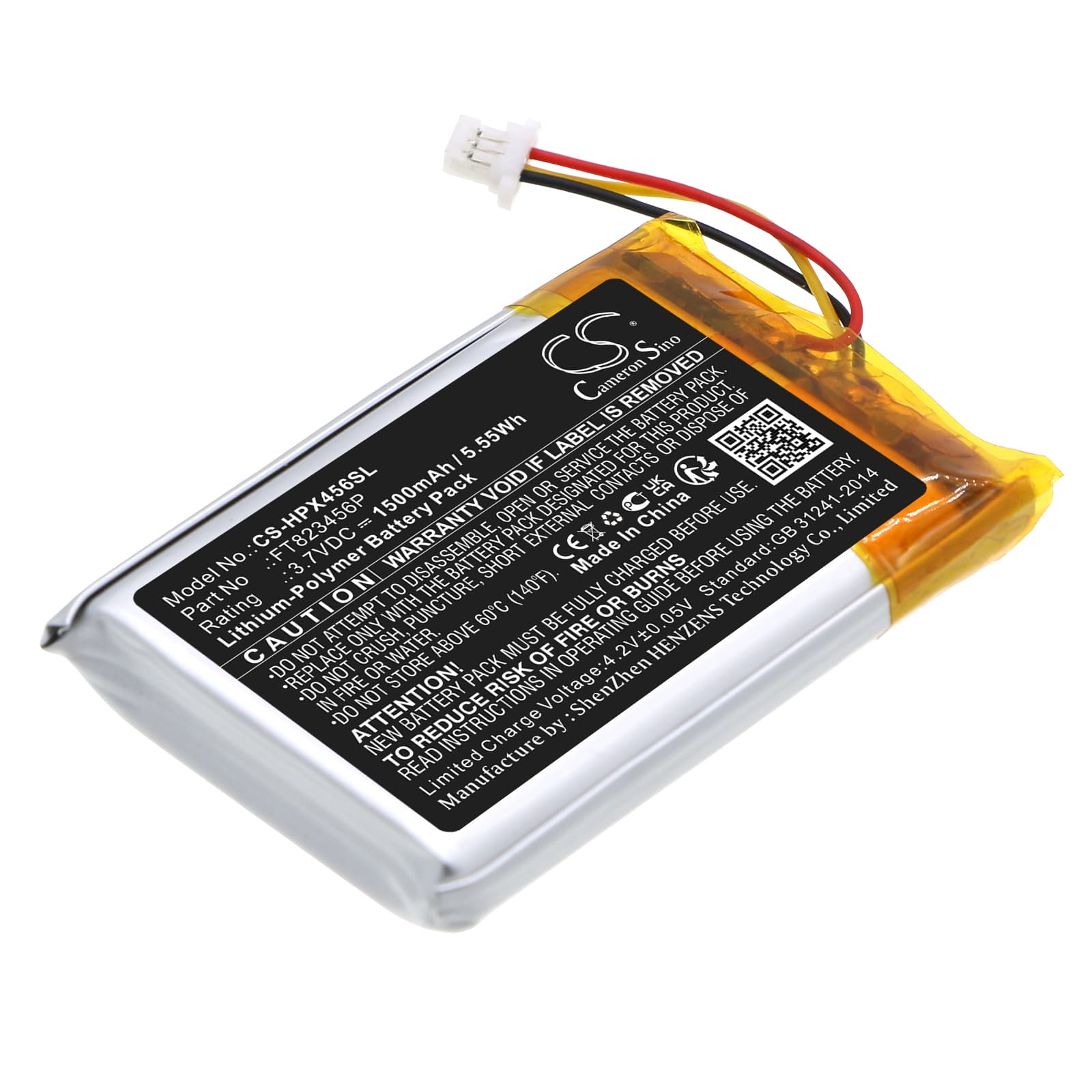 Replacement Battery for HyperX Cloud Orbit S - CS-HPX456SL-1.jpg