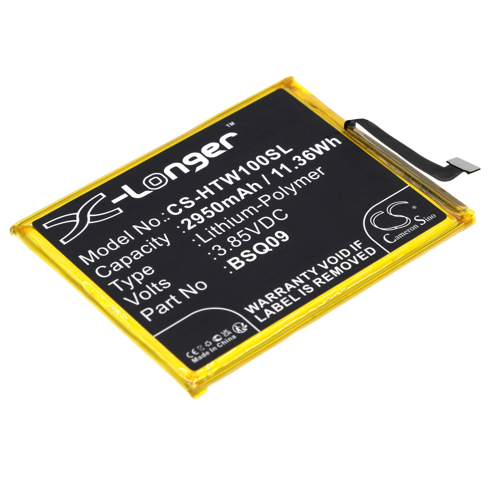 Replacement Battery for HTC Wildfire E1 - CS-HTW100SL-1.jpg