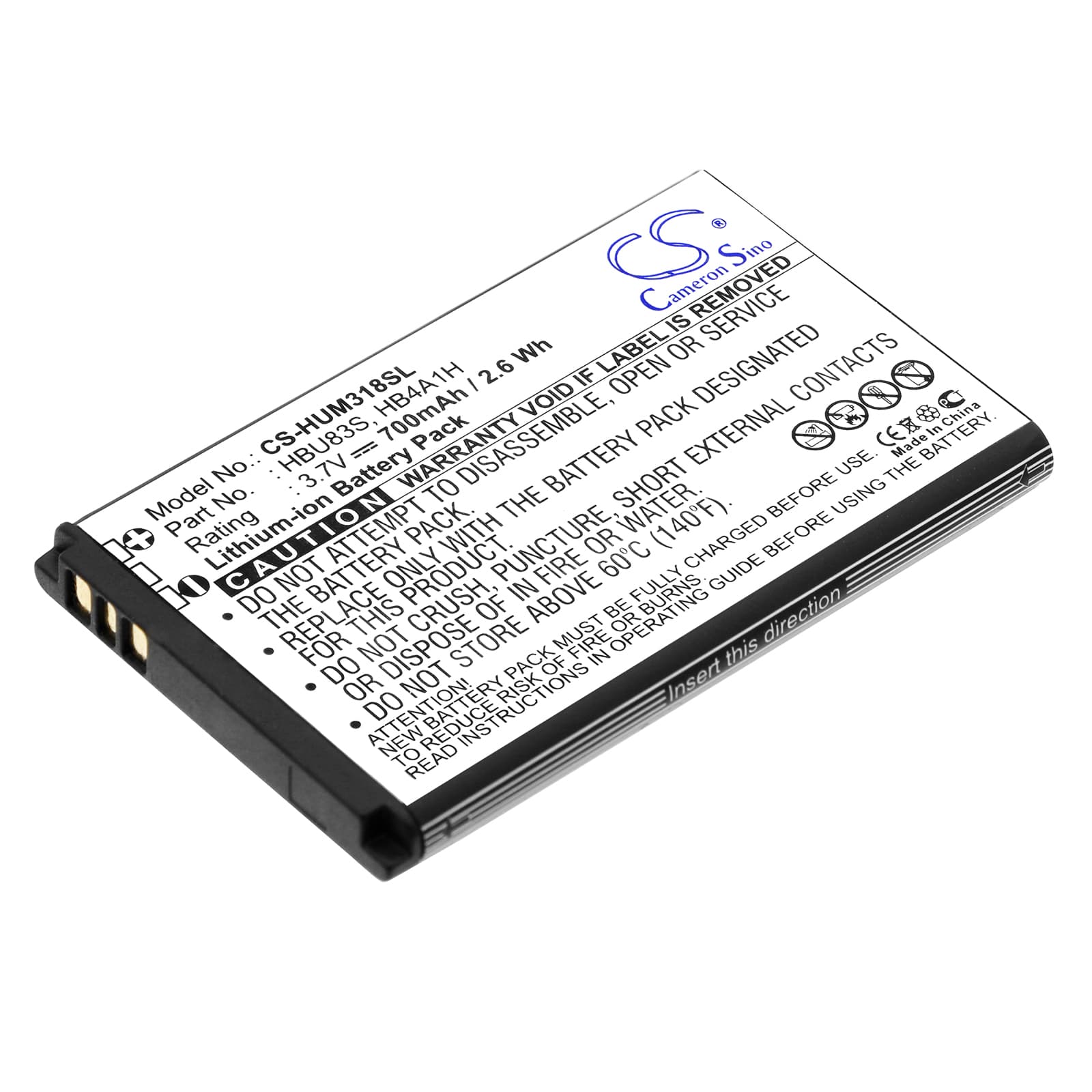 Replacement Battery for Huawei U2801 - CS-HUM318SL-1.jpg