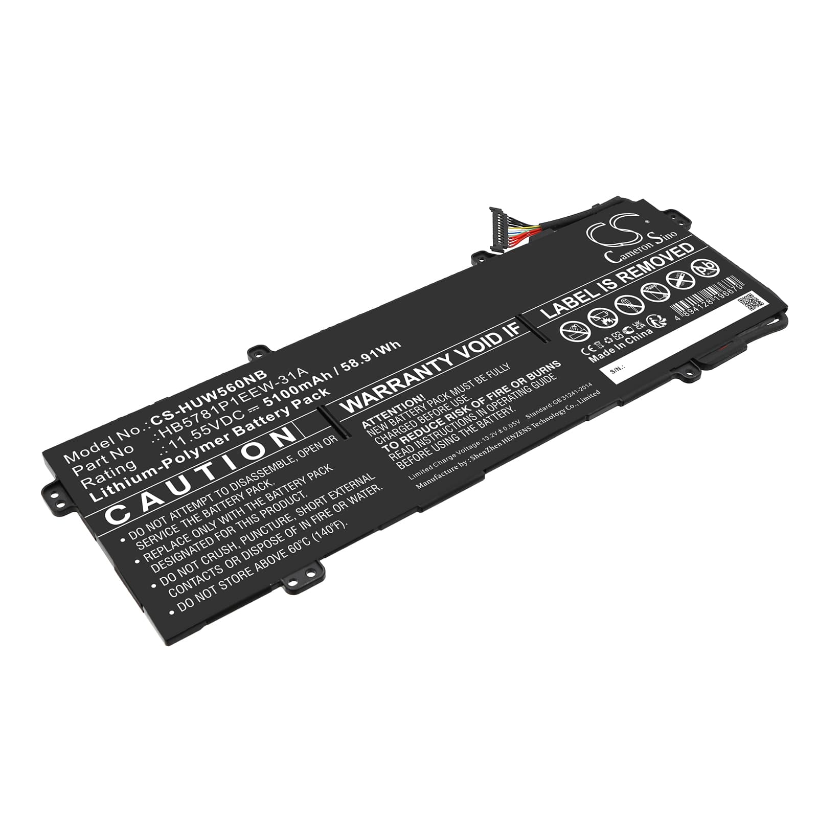Replacement Battery for Huawei MateBook 13S I5 11300H - CS-HUW560NB-1.jpg