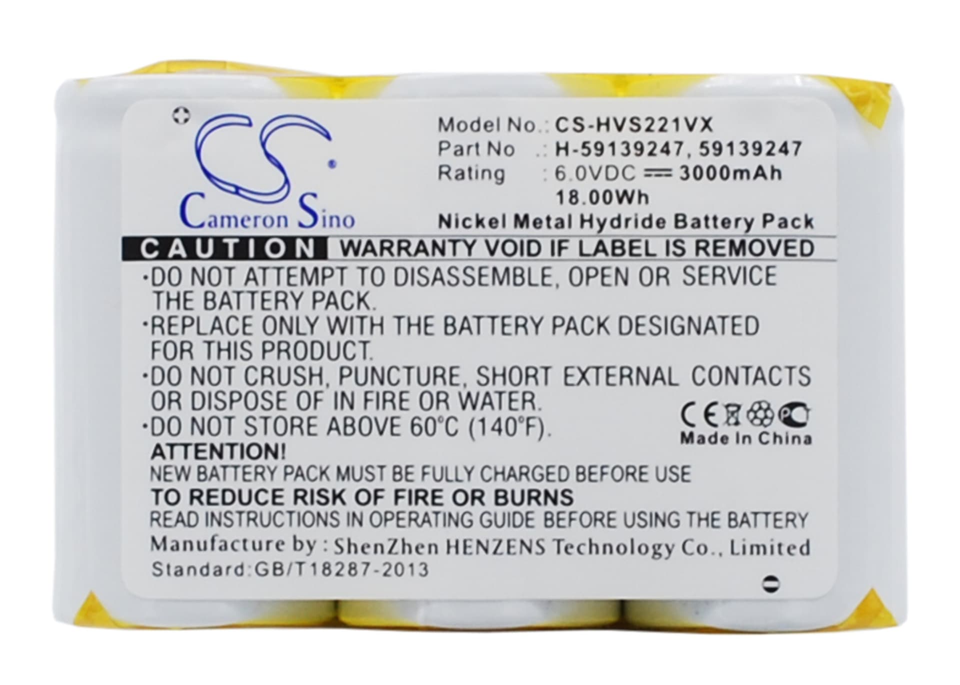 Replacement Battery for Hoover S2211