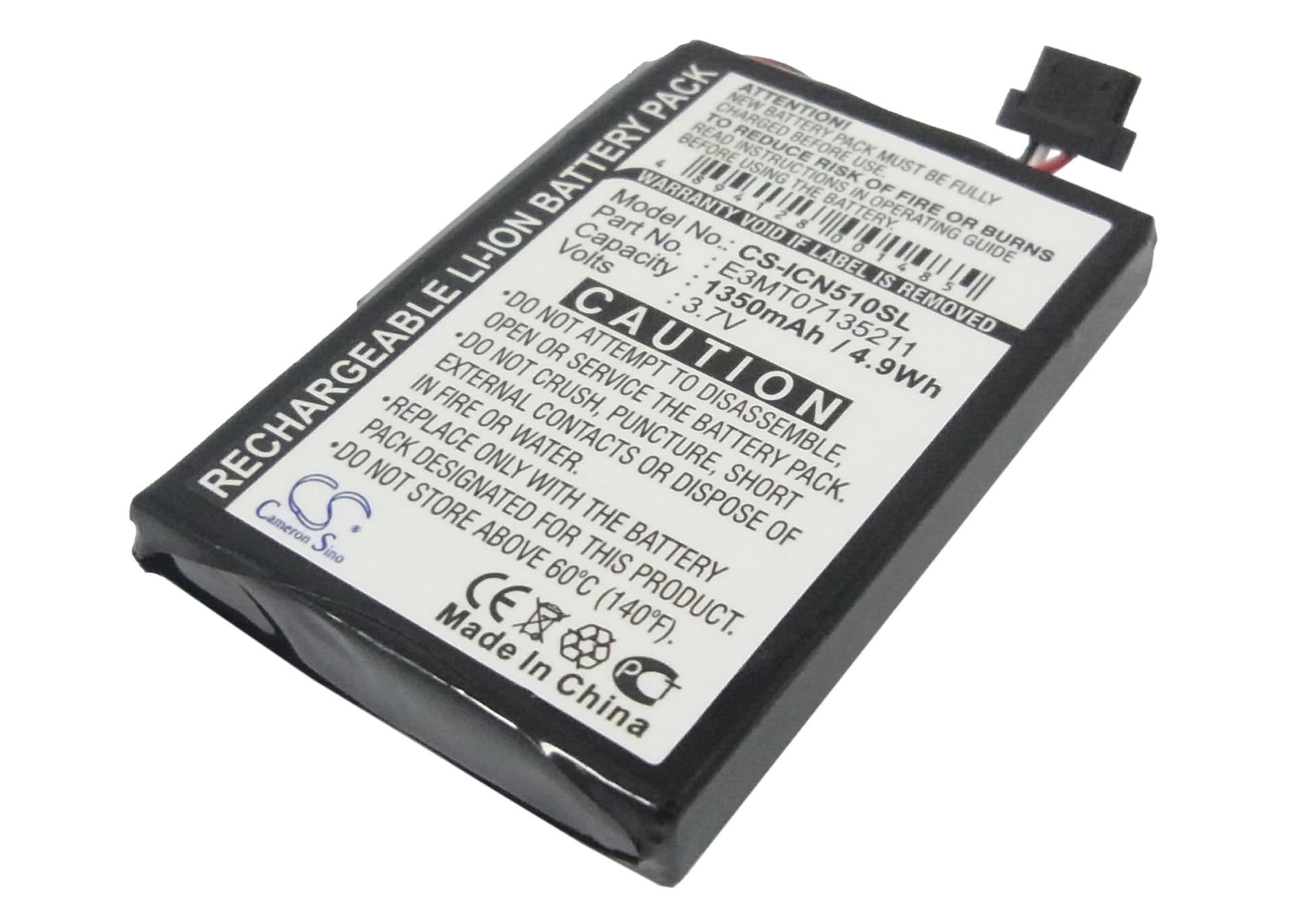 Replacement Battery for Navman iCN 510 - CS-ICN510SL-1.jpg
