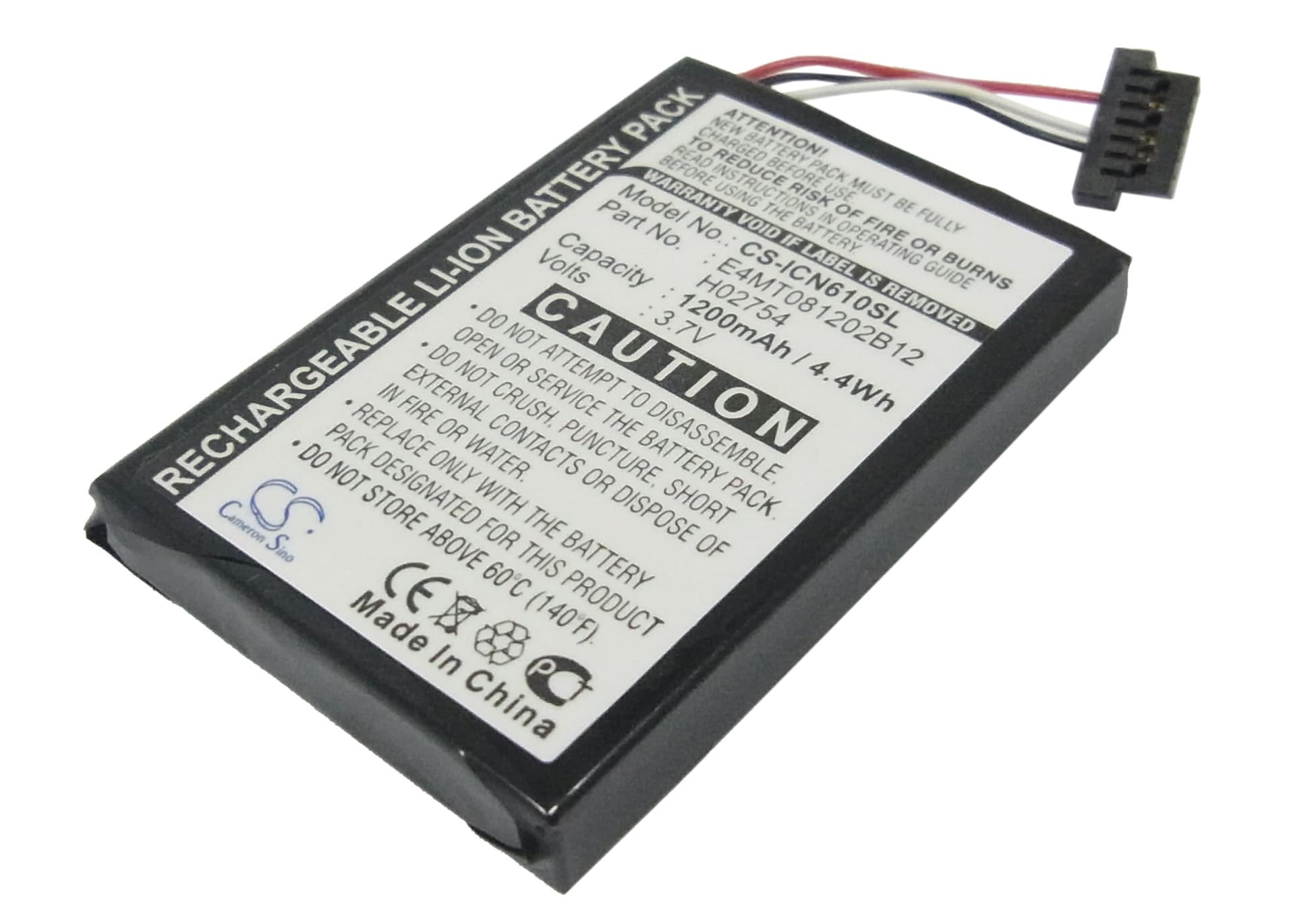 Replacement Battery for Navman N60i Navpix - CS-ICN610SL-1.jpg