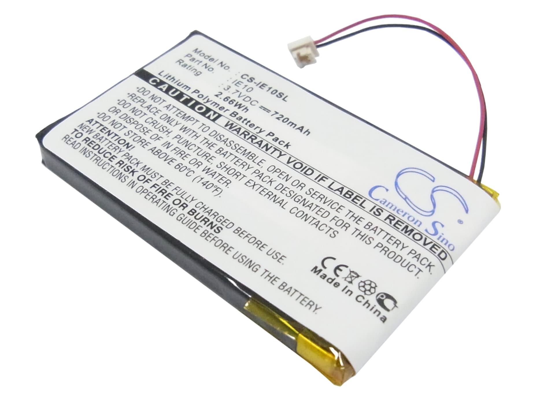 Replacement Battery for iRiver E10 - CS-IE10SL-1.jpg
