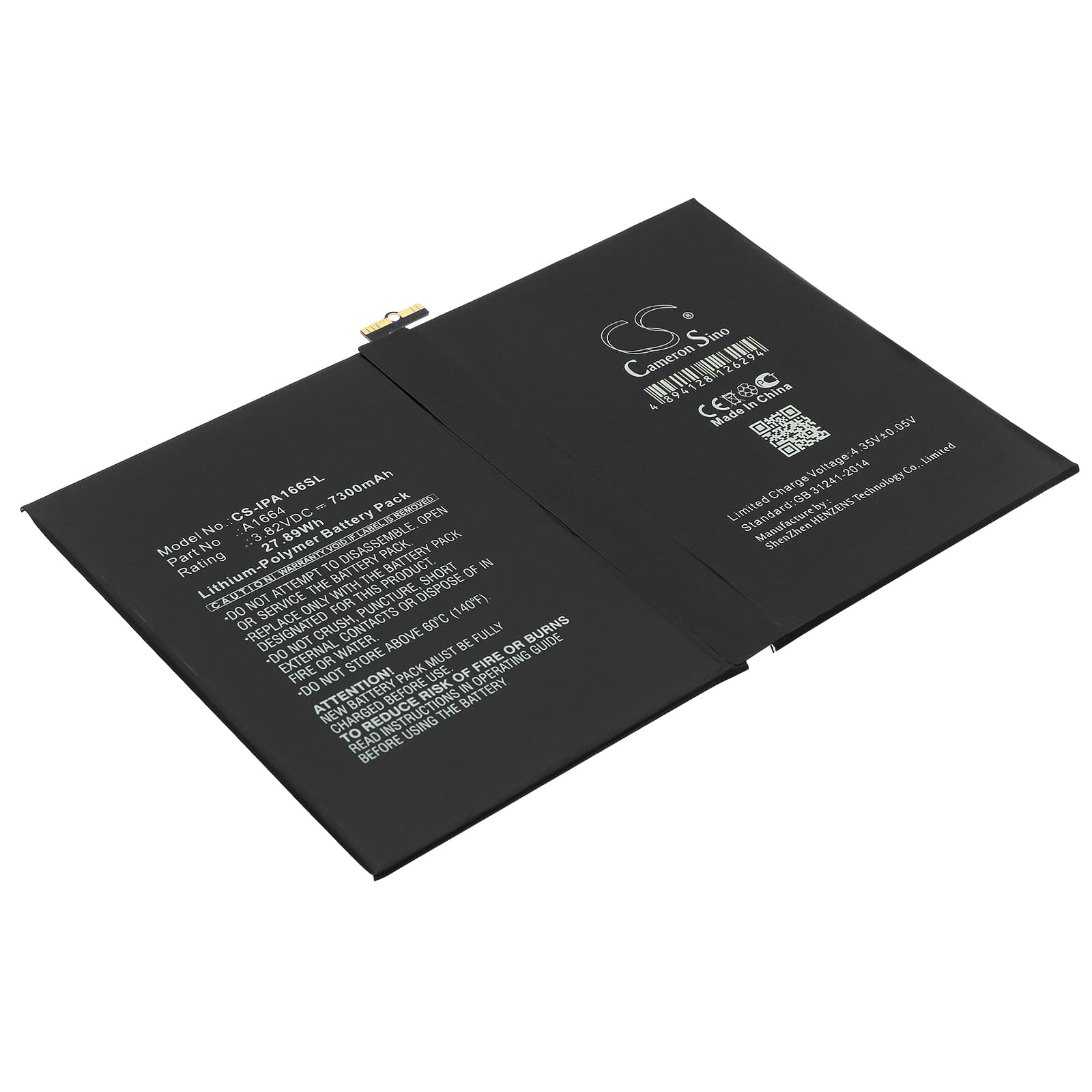 Replacement Battery for Apple iPad Pro 9.7 - CS-IPA166SL-1.jpg