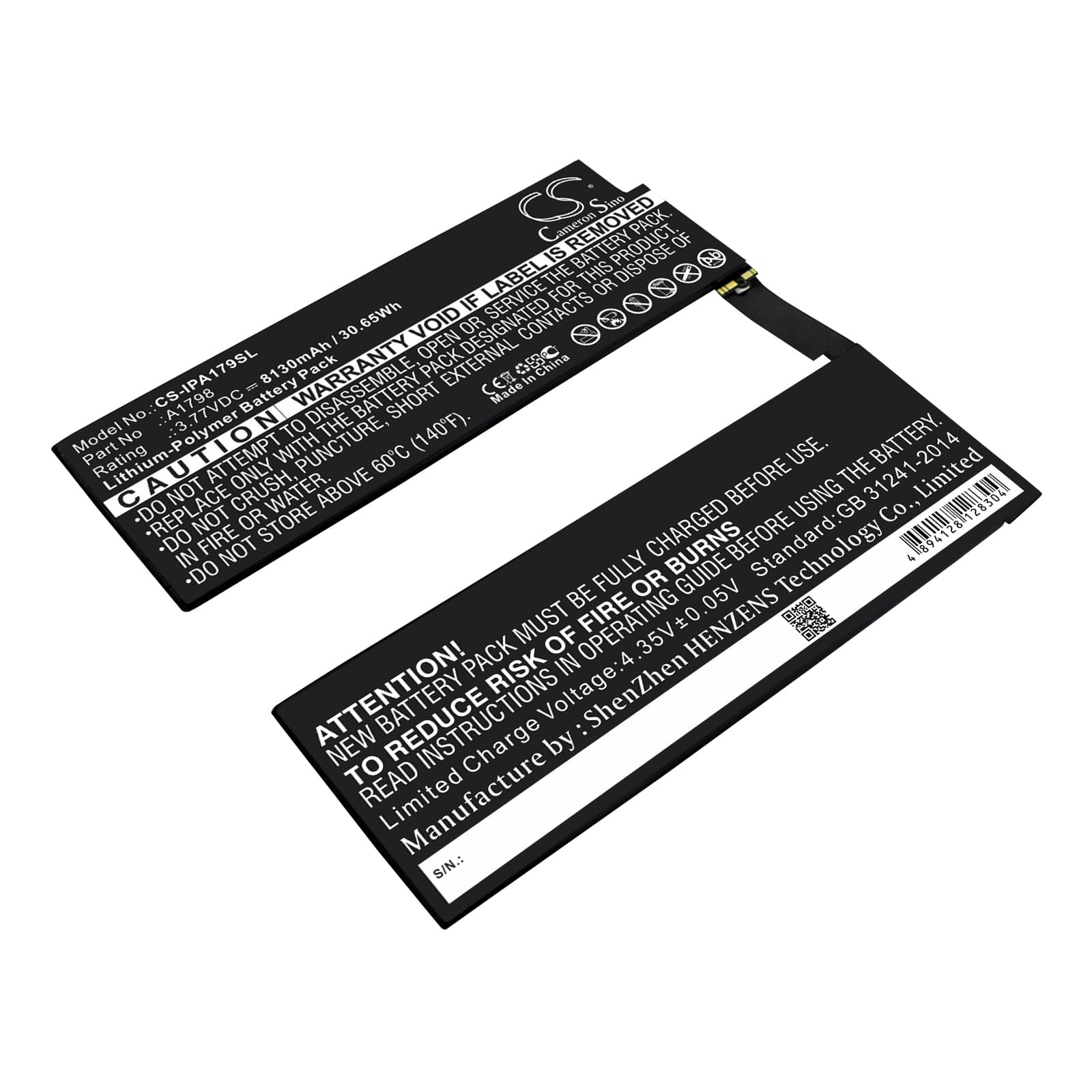 Replacement Battery for Apple iPad Pro 10.5" - CS-IPA179SL-1.jpg