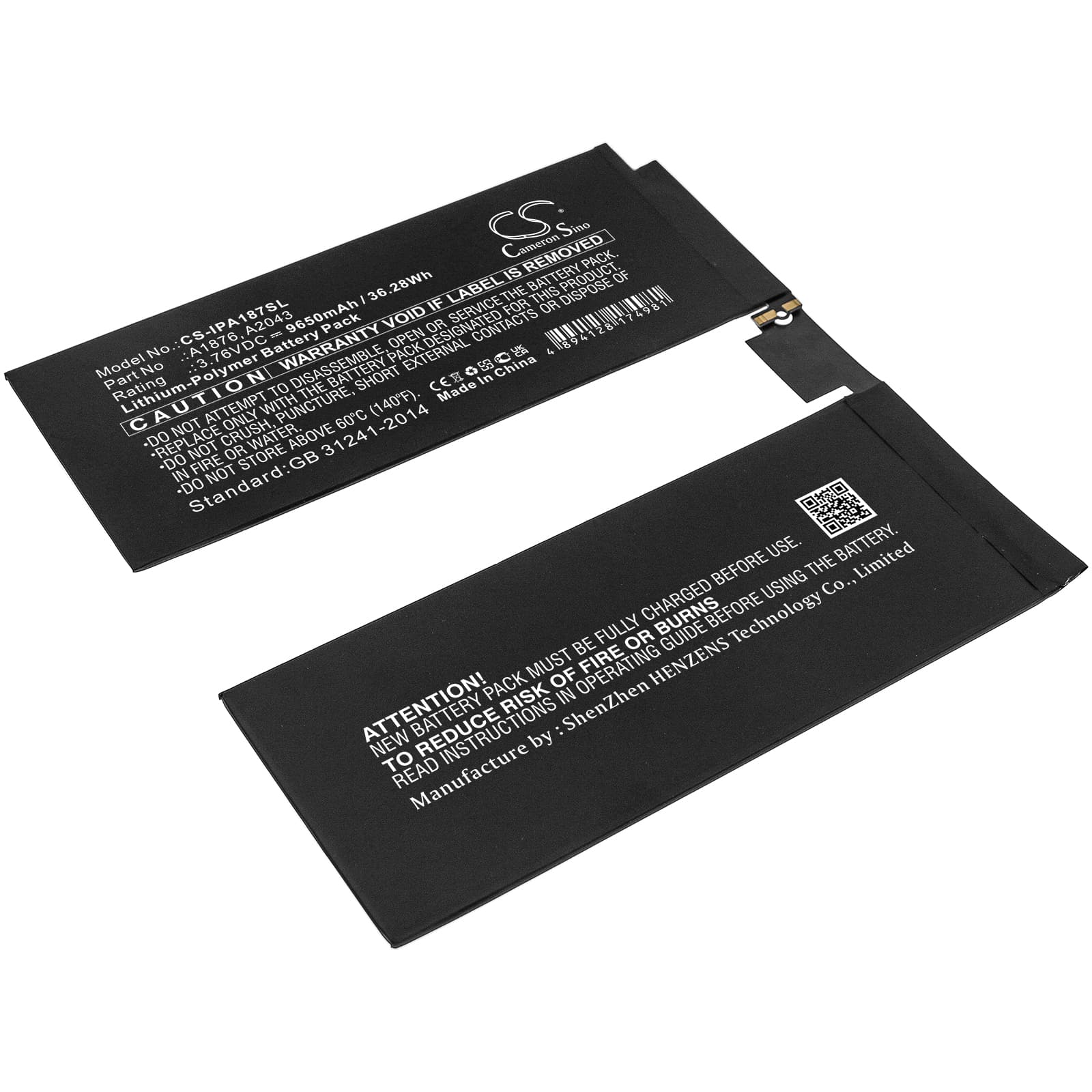 Replacement Battery for Apple iPad Pro 12.9 3rd - CS-IPA187SL-1.jpg