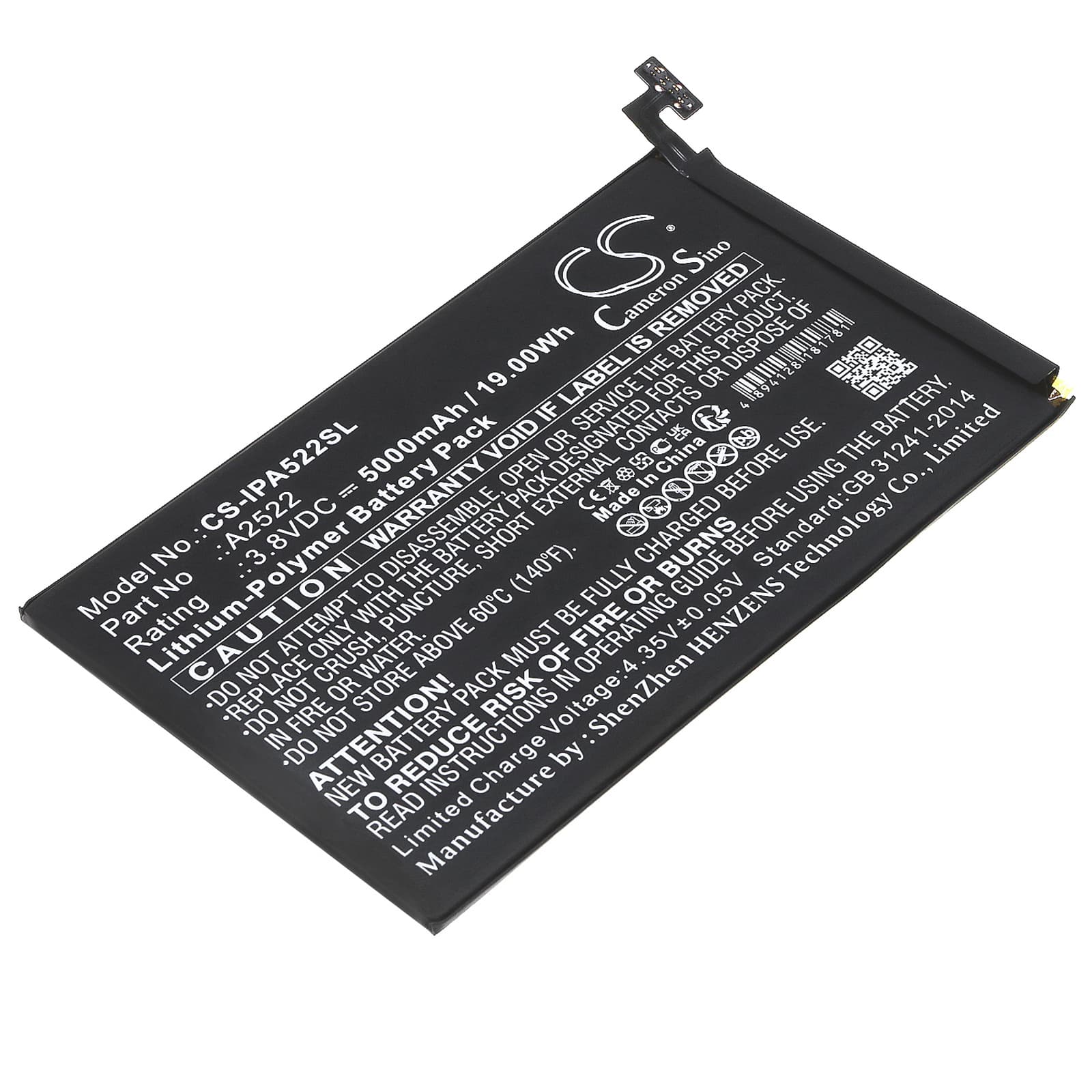 Replacement Battery for Apple A2567 - CS-IPA522SL-1.jpg