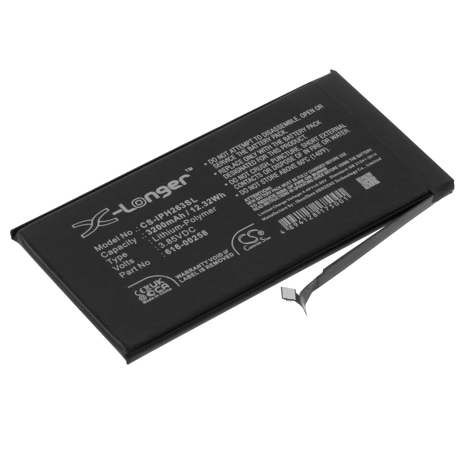 Replacement Battery for Apple iPhone 13 - CS-IPH263SL-1.jpg