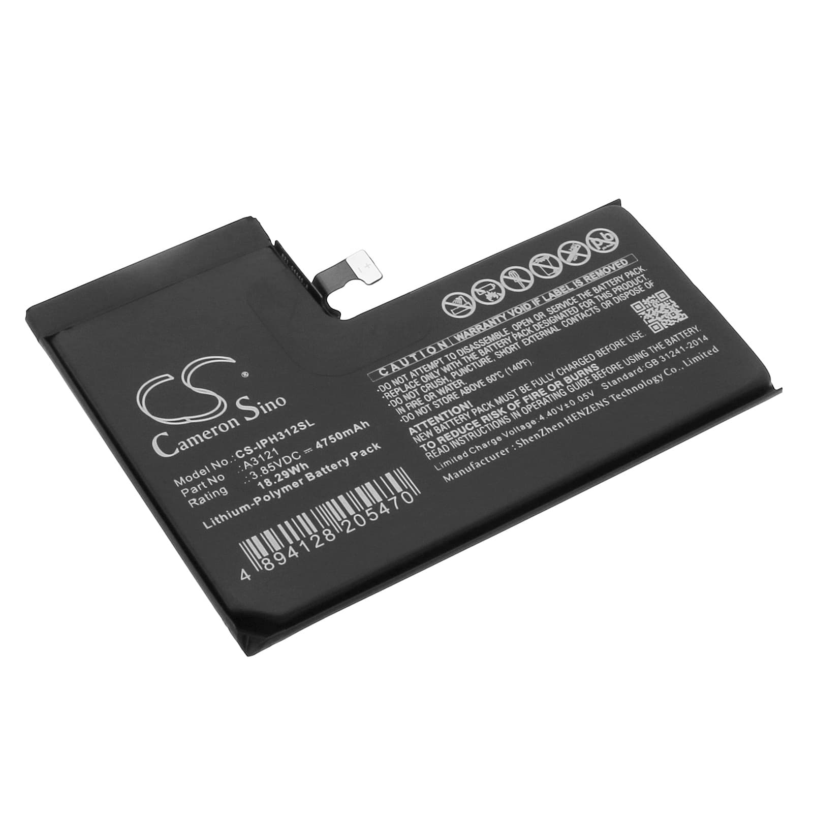 Replacement Battery for Apple A2849 - CS-IPH312SL-1.jpg
