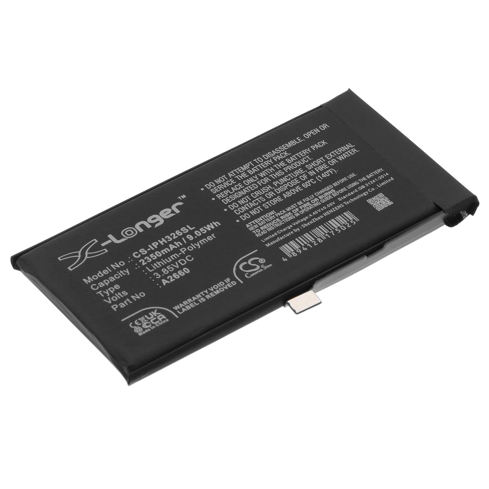 Replacement Battery for Apple iPhone 13 Mini - CS-IPH326SL-1.jpg